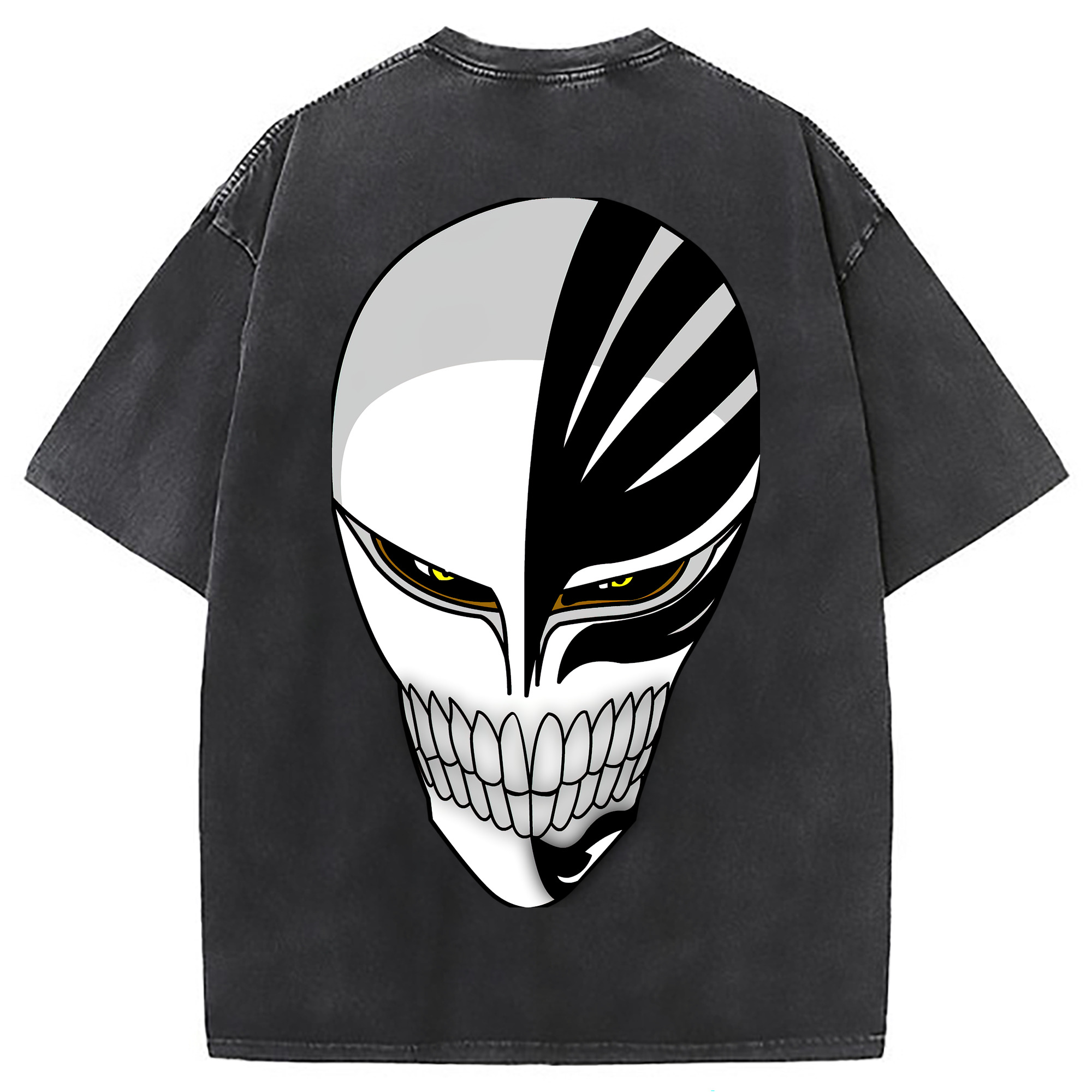 （画像用） ブリーチ 黒崎一護（くろさき いちご）BLEACH Kurosaki Ichigo 綿100% ヴィンテージ風 半袖Tシャツ（背面プリント）