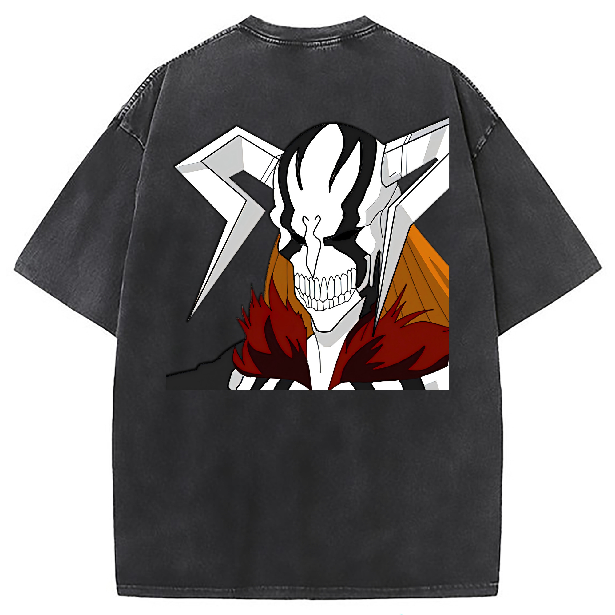 （画像用） ブリーチ 黒崎一護（くろさき いちご）BLEACH Kurosaki Ichigo 綿100% ヴィンテージ風 半袖Tシャツ（背面プリント）