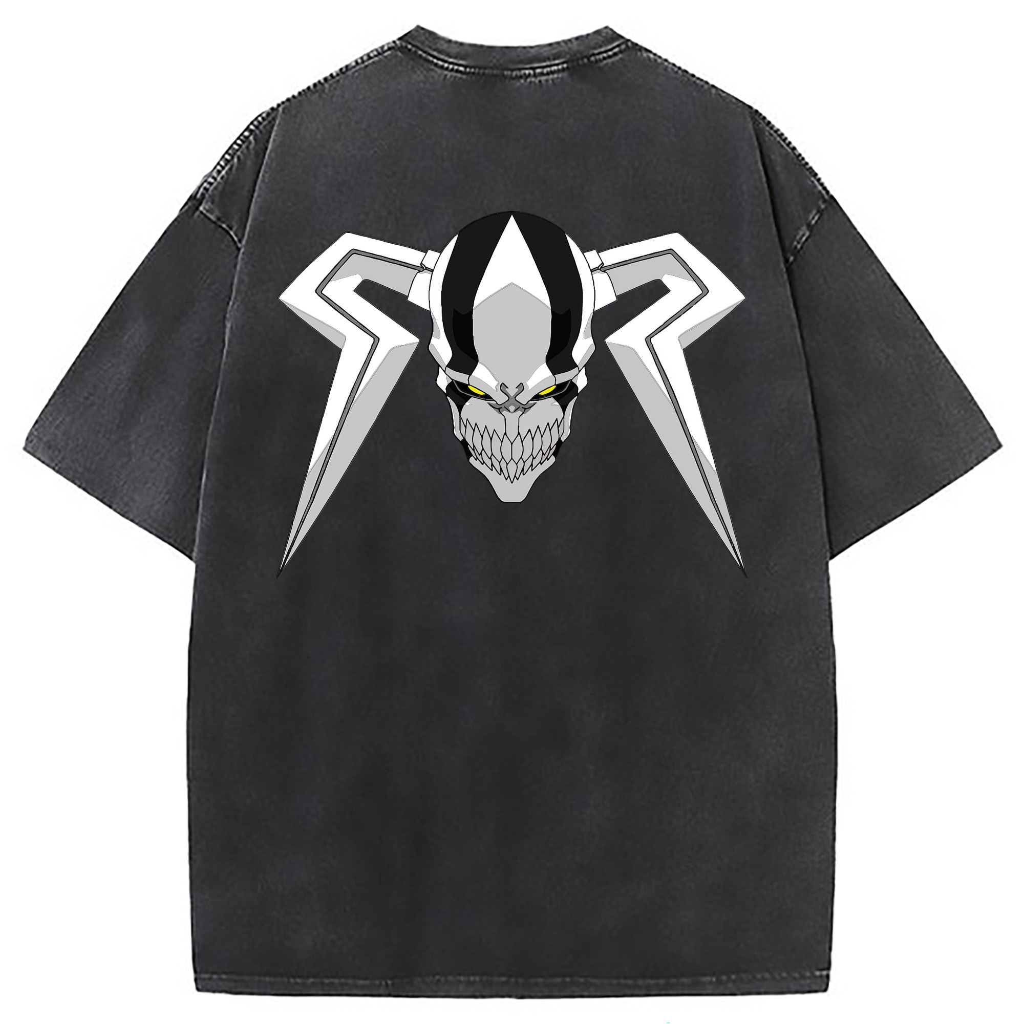 （画像用） ブリーチ 黒崎一護（くろさき いちご）BLEACH Kurosaki Ichigo 綿100% ヴィンテージ風 半袖Tシャツ（背面プリント）