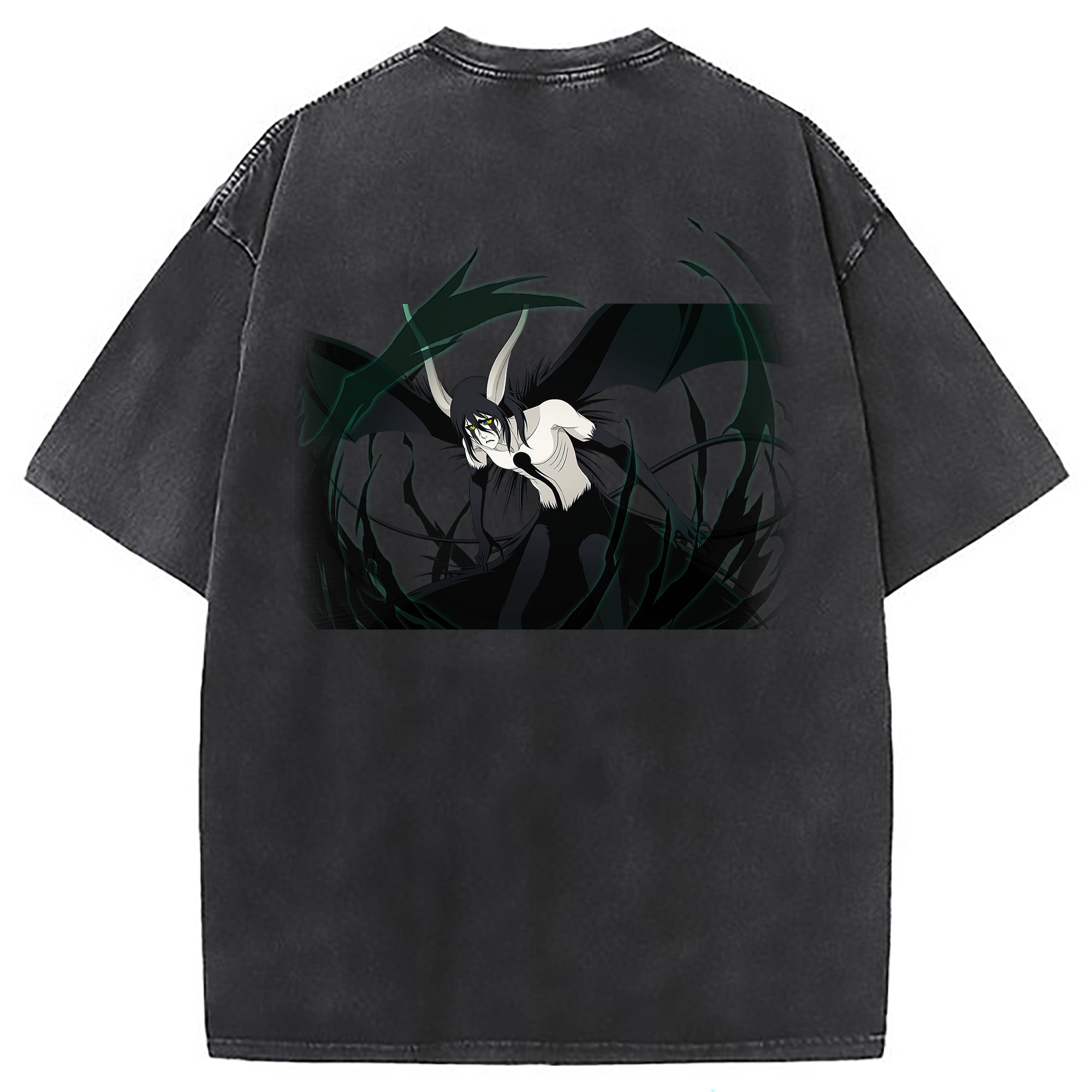 （画像用） ブリーチ ウルキオラ·シファー BLEACH Ulquiorra cifer 綿100% ヴィンテージ風 半袖Tシャツ（背面プリント）