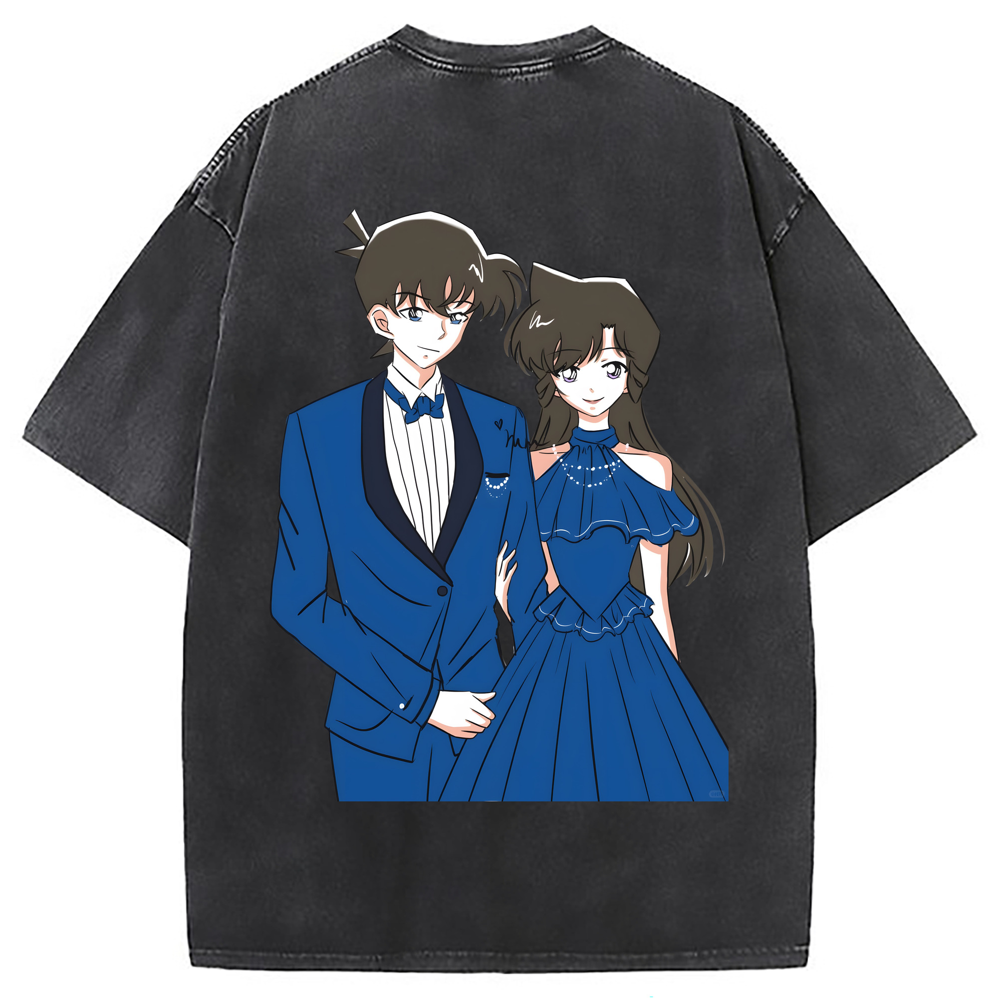 （画像用） ブリーチ ざらき けんぱち BLEACH Zaraki Kenpachi 綿100% ヴィンテージ風 半袖Tシャツ（背面プリント）