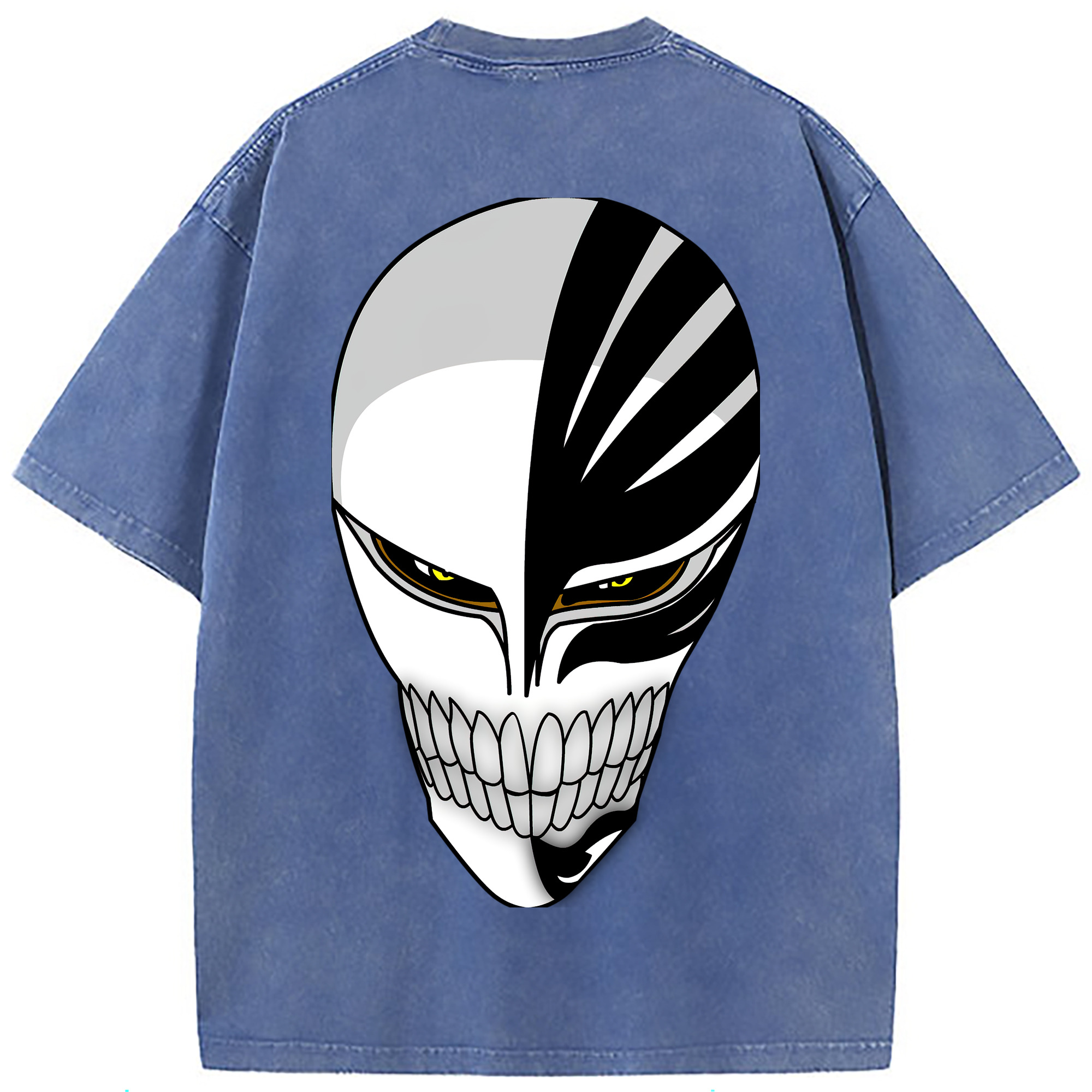 （画像用） ブリーチ 黒崎一護（くろさき いちご）BLEACH Kurosaki Ichigo 綿100% ヴィンテージ風 半袖Tシャツ（背面プリント）