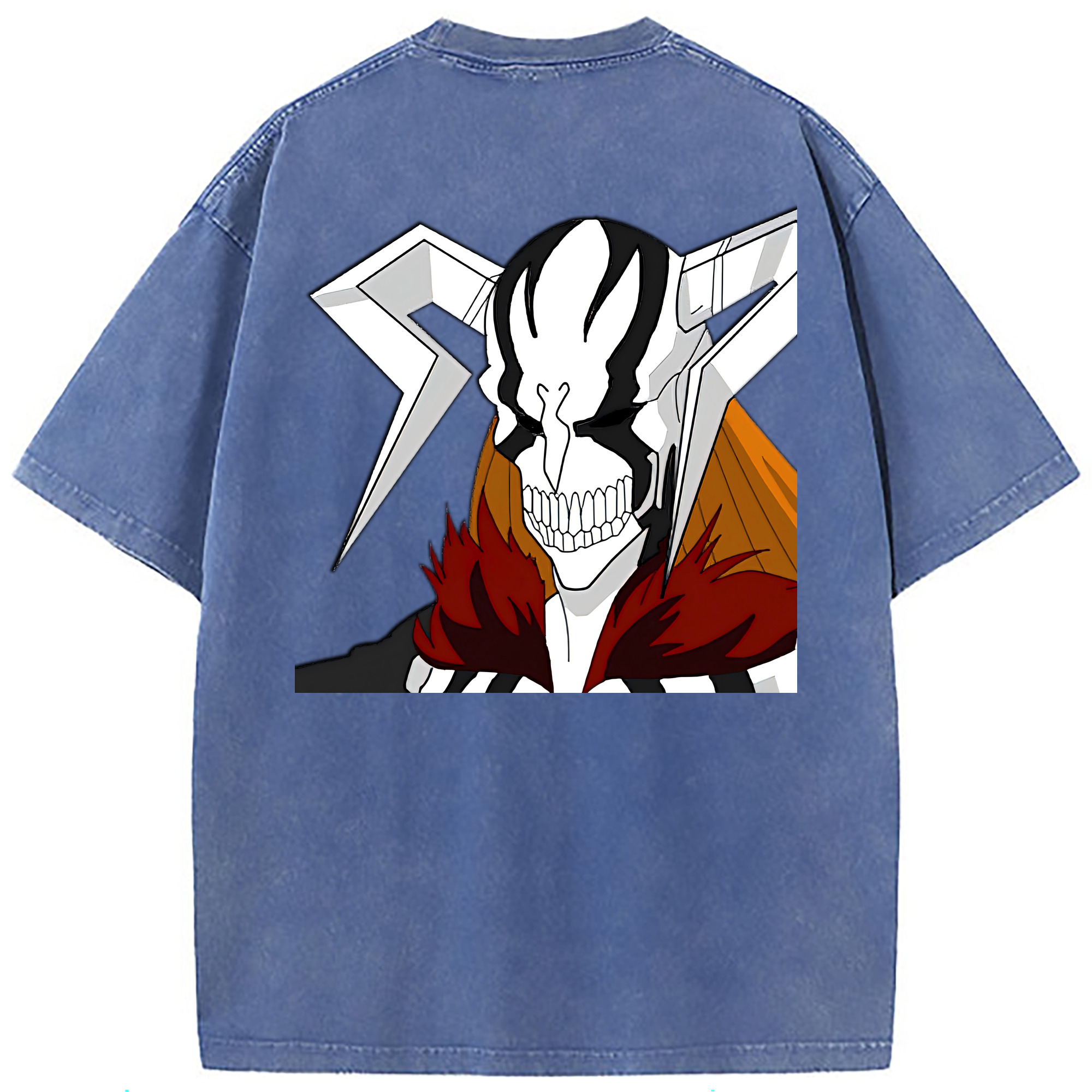 （画像用） ブリーチ 黒崎一護（くろさき いちご）BLEACH Kurosaki Ichigo 綿100% ヴィンテージ風 半袖Tシャツ（背面プリント）