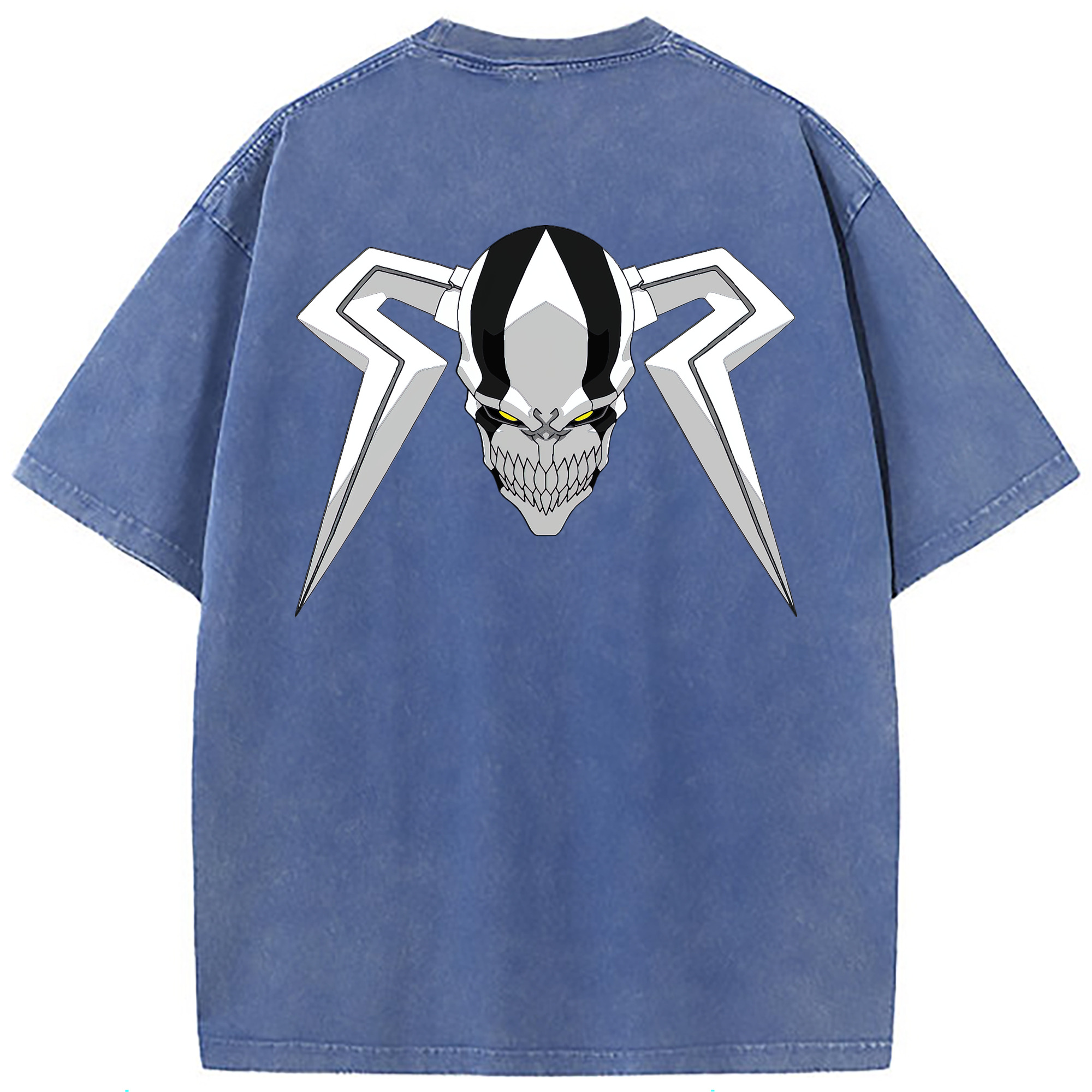 （画像用） ブリーチ 黒崎一護（くろさき いちご）BLEACH Kurosaki Ichigo 綿100% ヴィンテージ風 半袖Tシャツ（背面プリント）