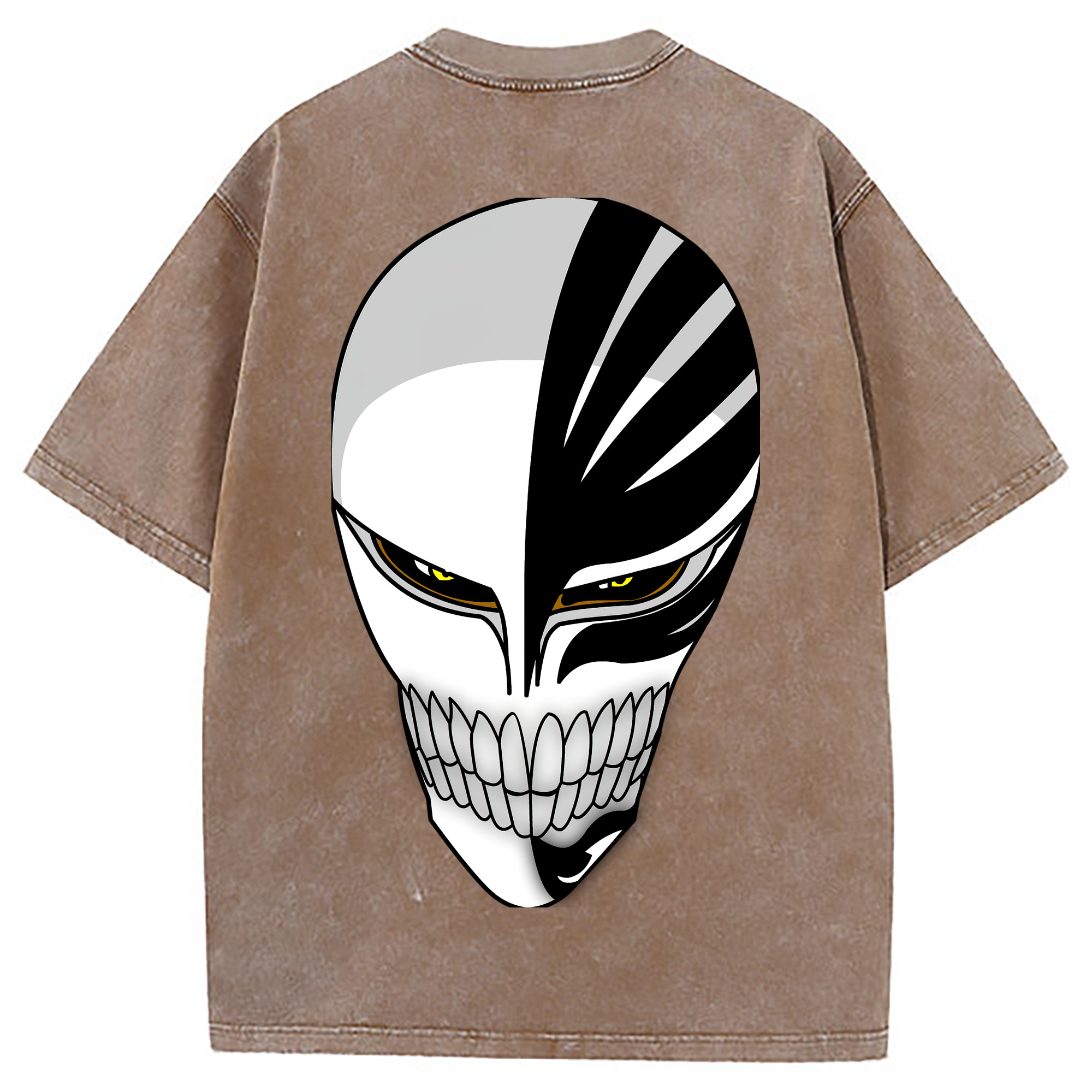 （画像用） ブリーチ 黒崎一護（くろさき いちご）BLEACH Kurosaki Ichigo 綿100% ヴィンテージ風 半袖Tシャツ（背面プリント）