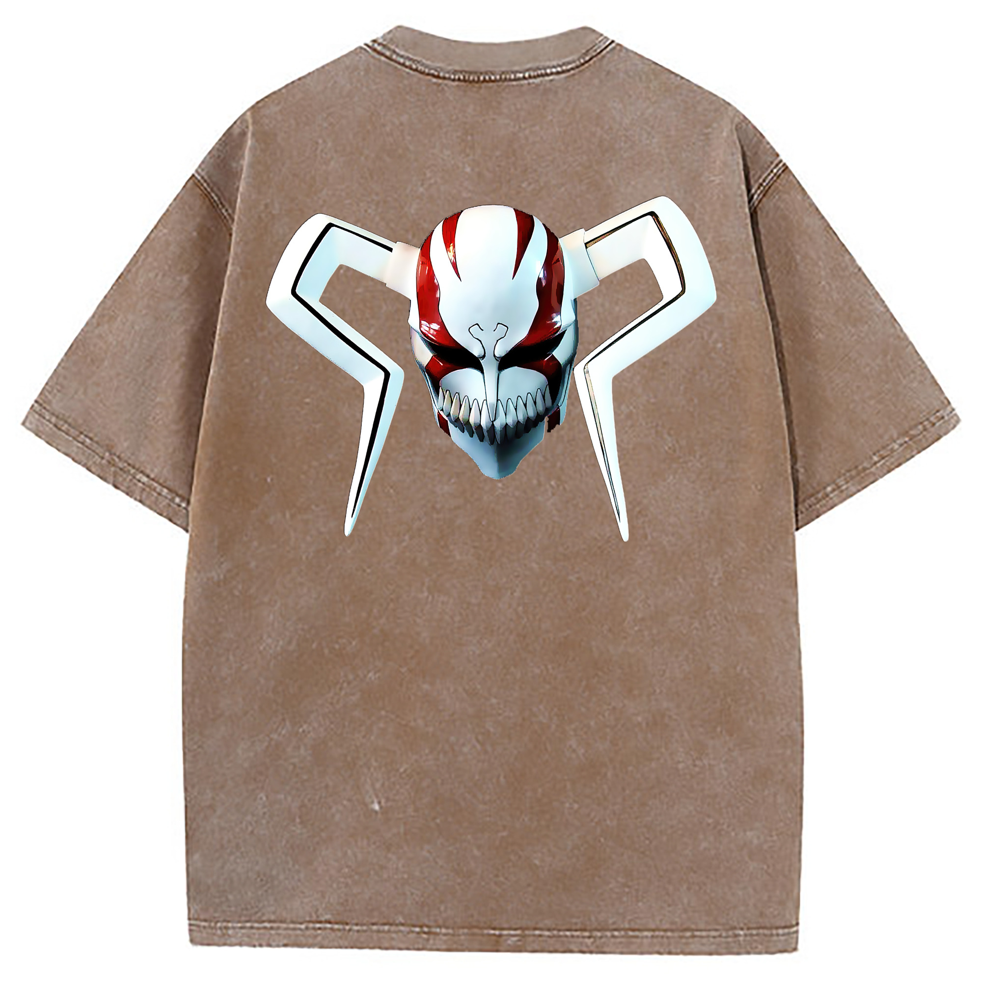 （画像用） ブリーチ 黒崎一護（くろさき いちご）BLEACH Kurosaki Ichigo 綿100% ヴィンテージ風 半袖Tシャツ（背面プリント）
