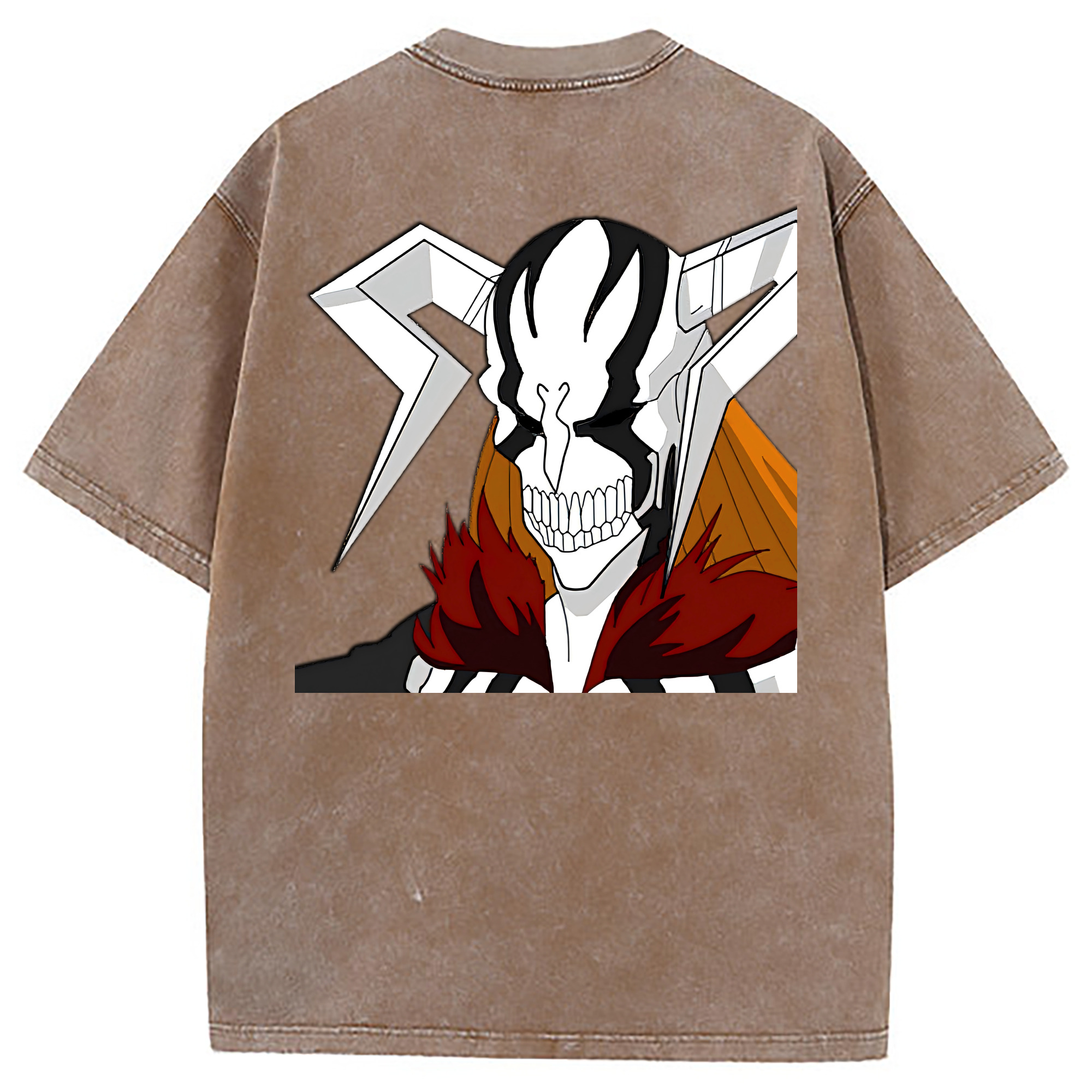 （画像用） ブリーチ 黒崎一護（くろさき いちご）BLEACH Kurosaki Ichigo 綿100% ヴィンテージ風 半袖Tシャツ（背面プリント）