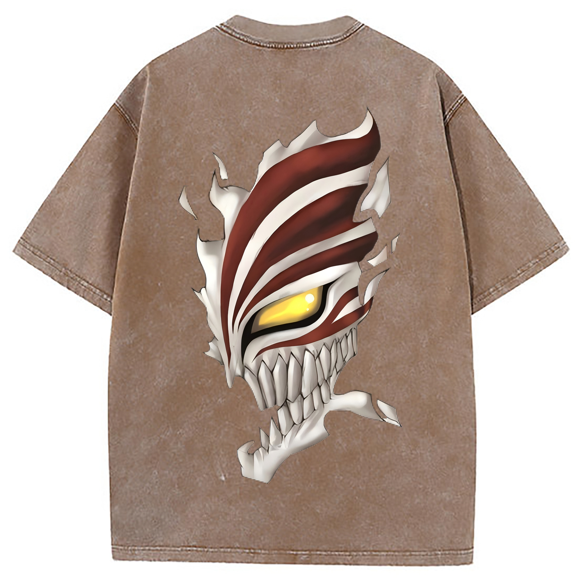 （画像用） ブリーチ 黒崎一護（くろさき いちご）BLEACH Kurosaki Ichigo 綿100% ヴィンテージ風 半袖Tシャツ（背面プリント）