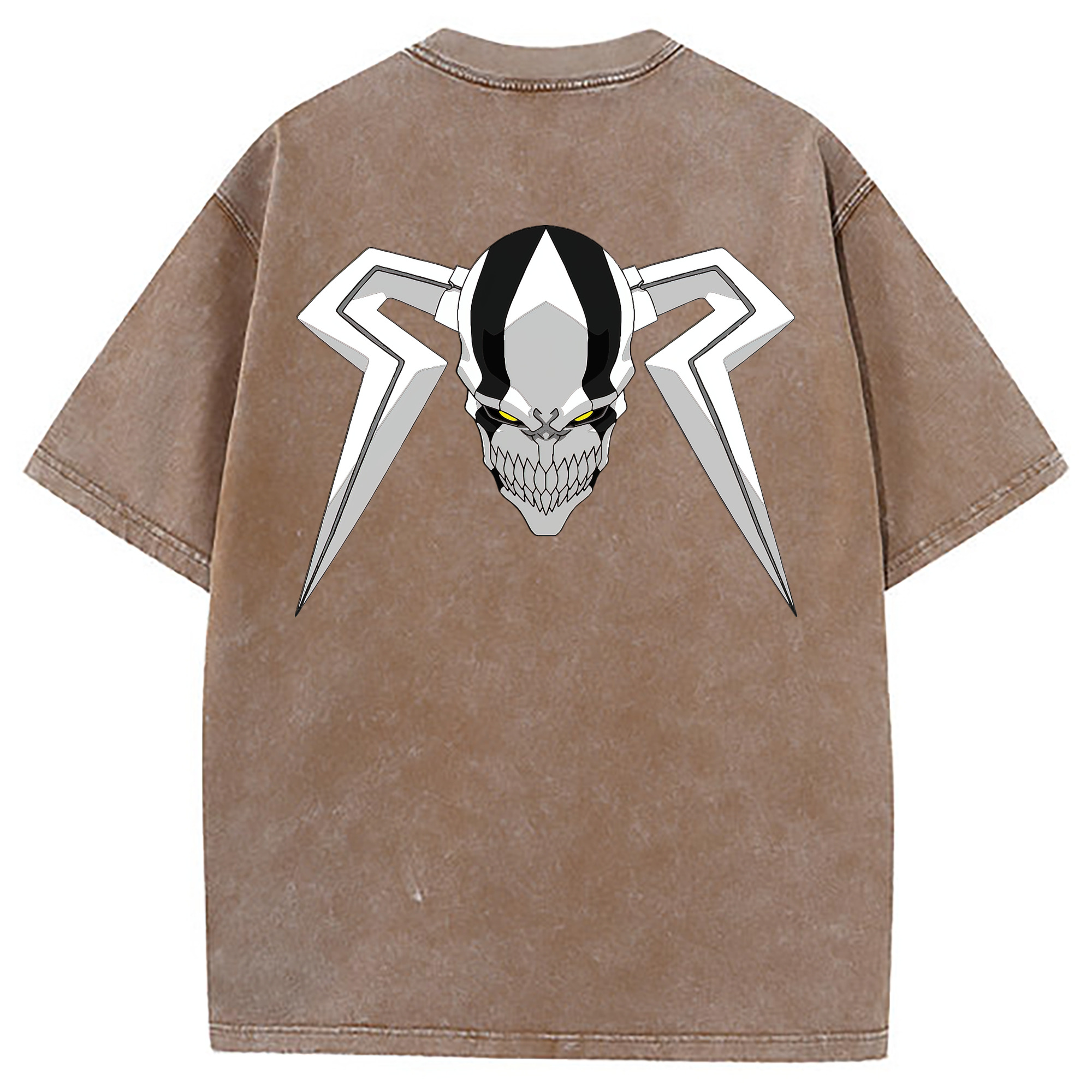 （画像用） ブリーチ 黒崎一護（くろさき いちご）BLEACH Kurosaki Ichigo 綿100% ヴィンテージ風 半袖Tシャツ（背面プリント）