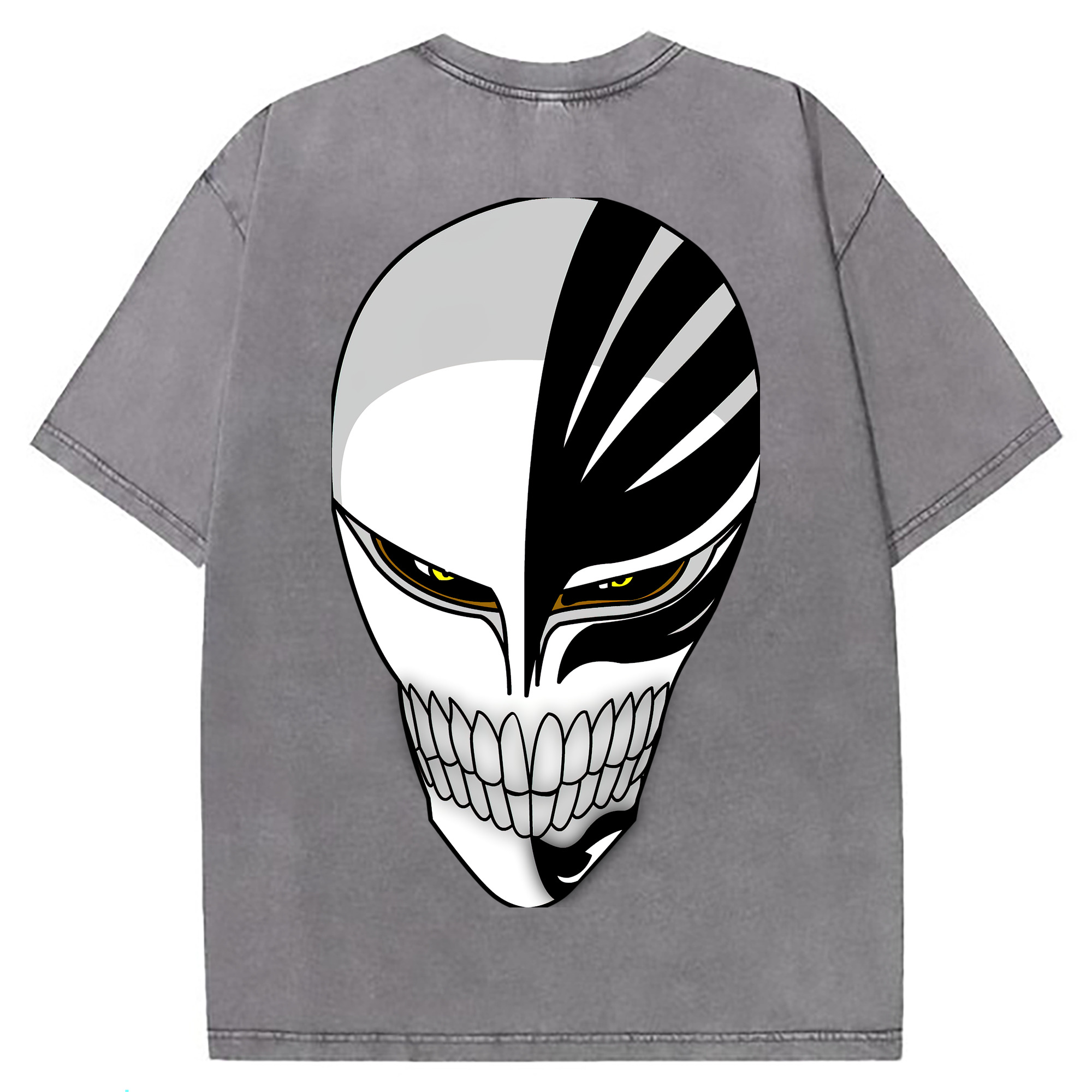 （画像用） ブリーチ 黒崎一護（くろさき いちご）BLEACH Kurosaki Ichigo 綿100% ヴィンテージ風 半袖Tシャツ（背面プリント）