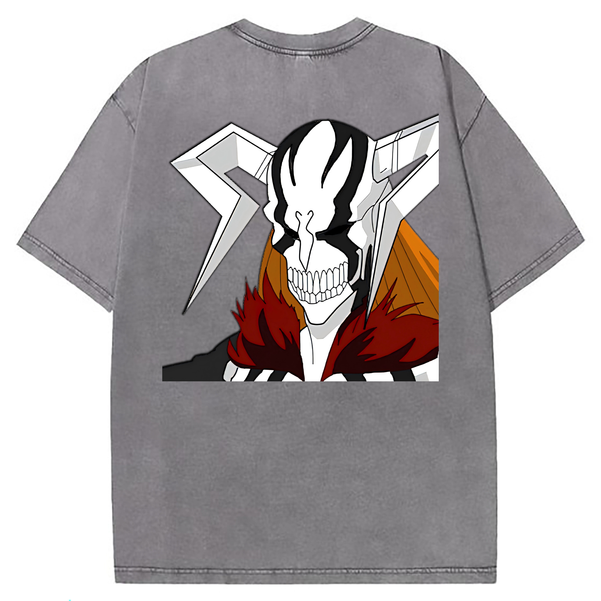 （画像用） ブリーチ 黒崎一護（くろさき いちご）BLEACH Kurosaki Ichigo 綿100% ヴィンテージ風 半袖Tシャツ（背面プリント）