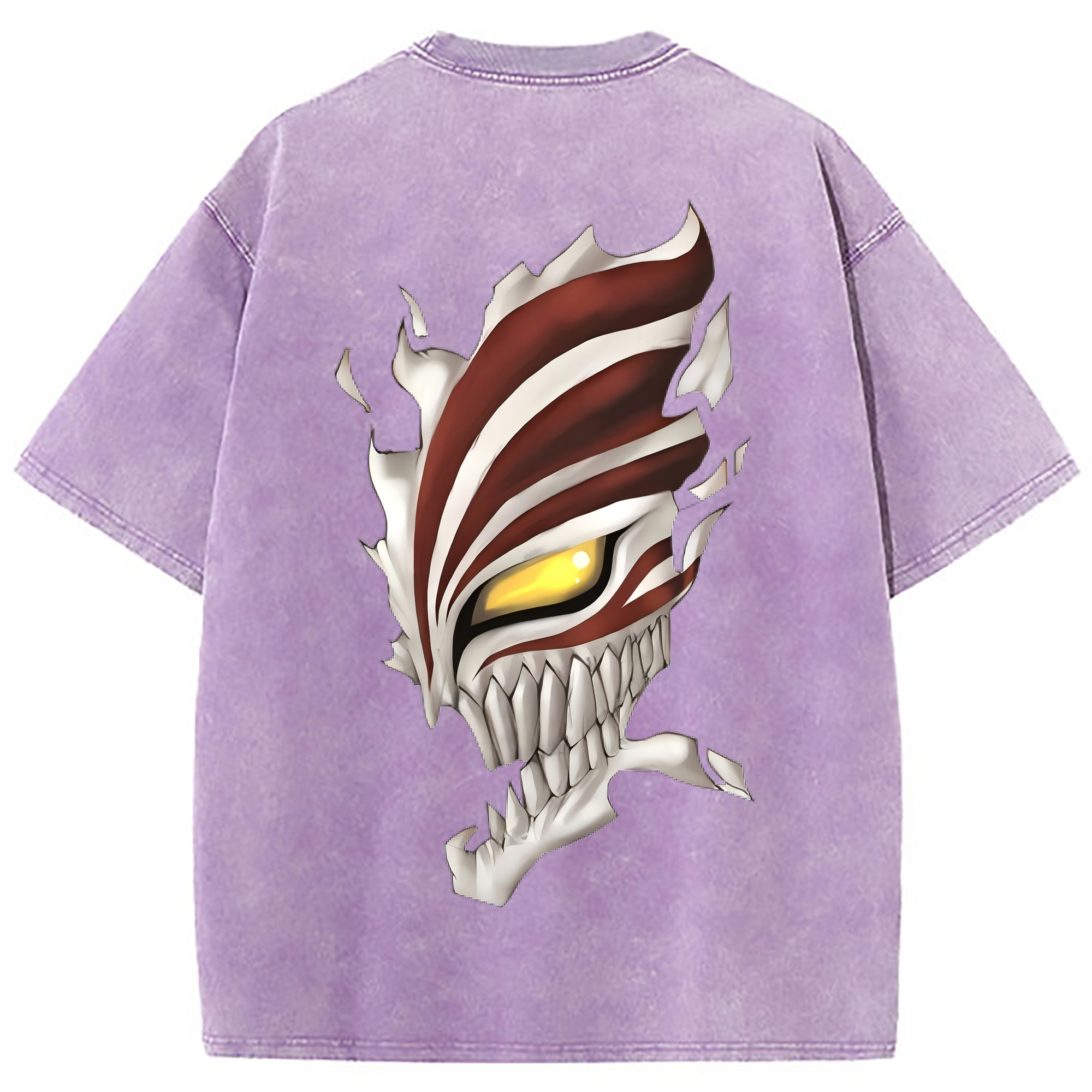（画像用） ブリーチ 黒崎一護（くろさき いちご）BLEACH Kurosaki Ichigo 綿100% ヴィンテージ風 半袖Tシャツ（背面プリント）