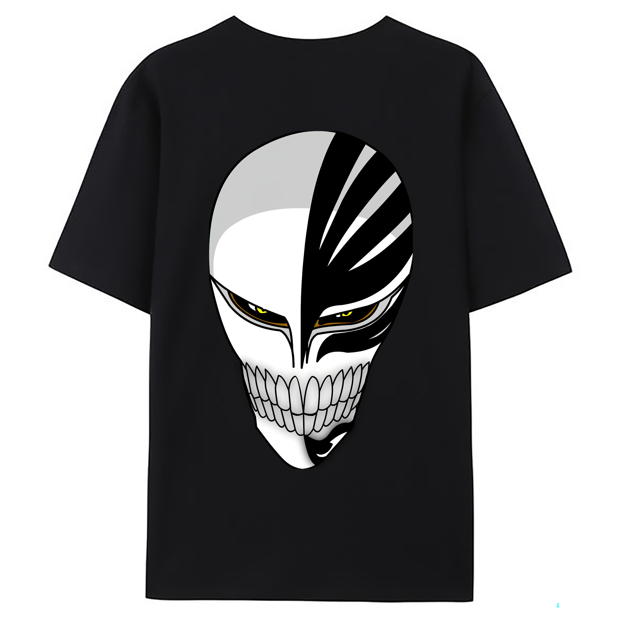 （画像用） ブリーチ 黒崎一護（くろさき いちご）BLEACH Kurosaki Ichigo 綿100％ メンズ半袖Tシャツ（バックプリント） 通気性