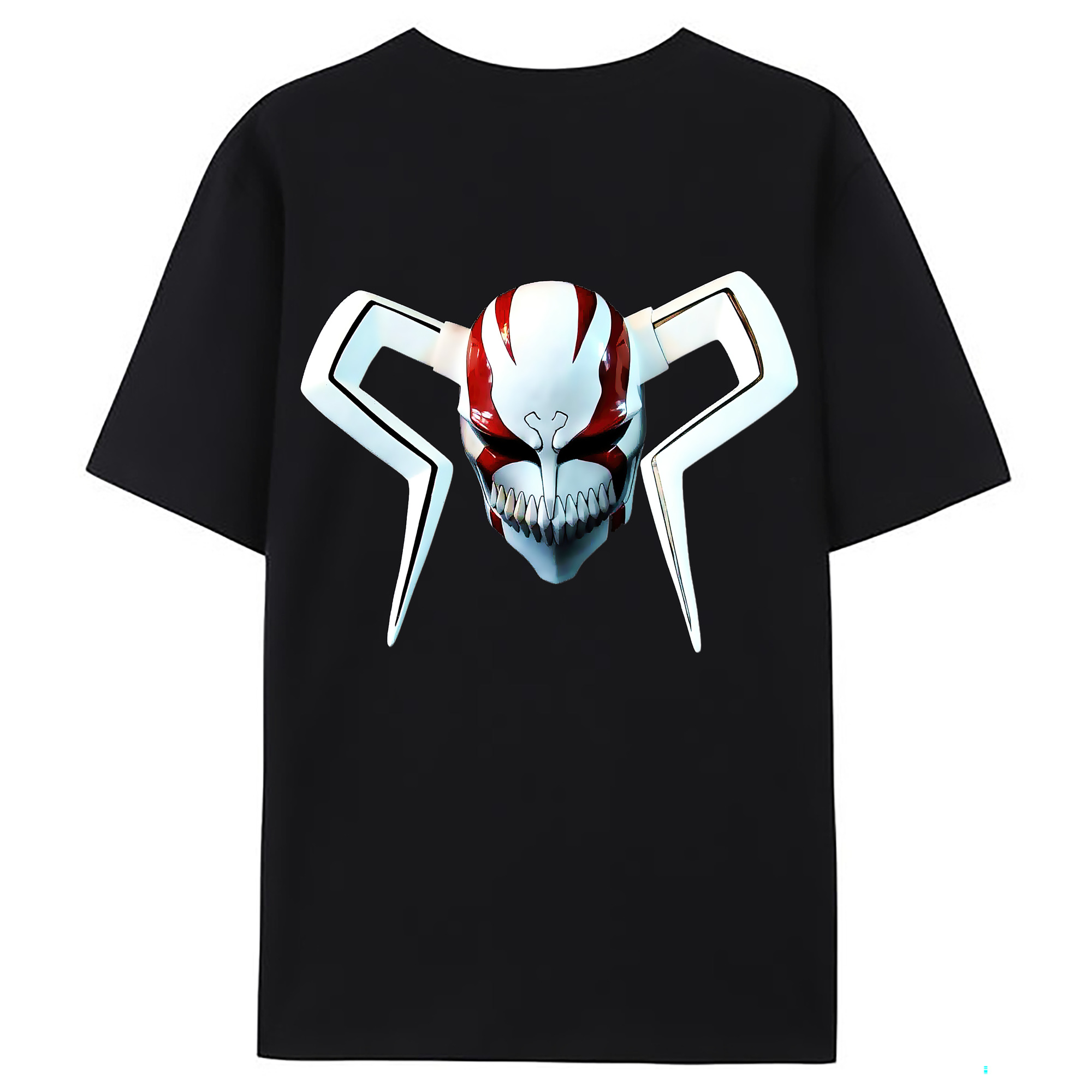 （画像用） ブリーチ 黒崎一護（くろさき いちご）BLEACH Kurosaki Ichigo 綿100％ メンズ半袖Tシャツ（バックプリント） 通気性
