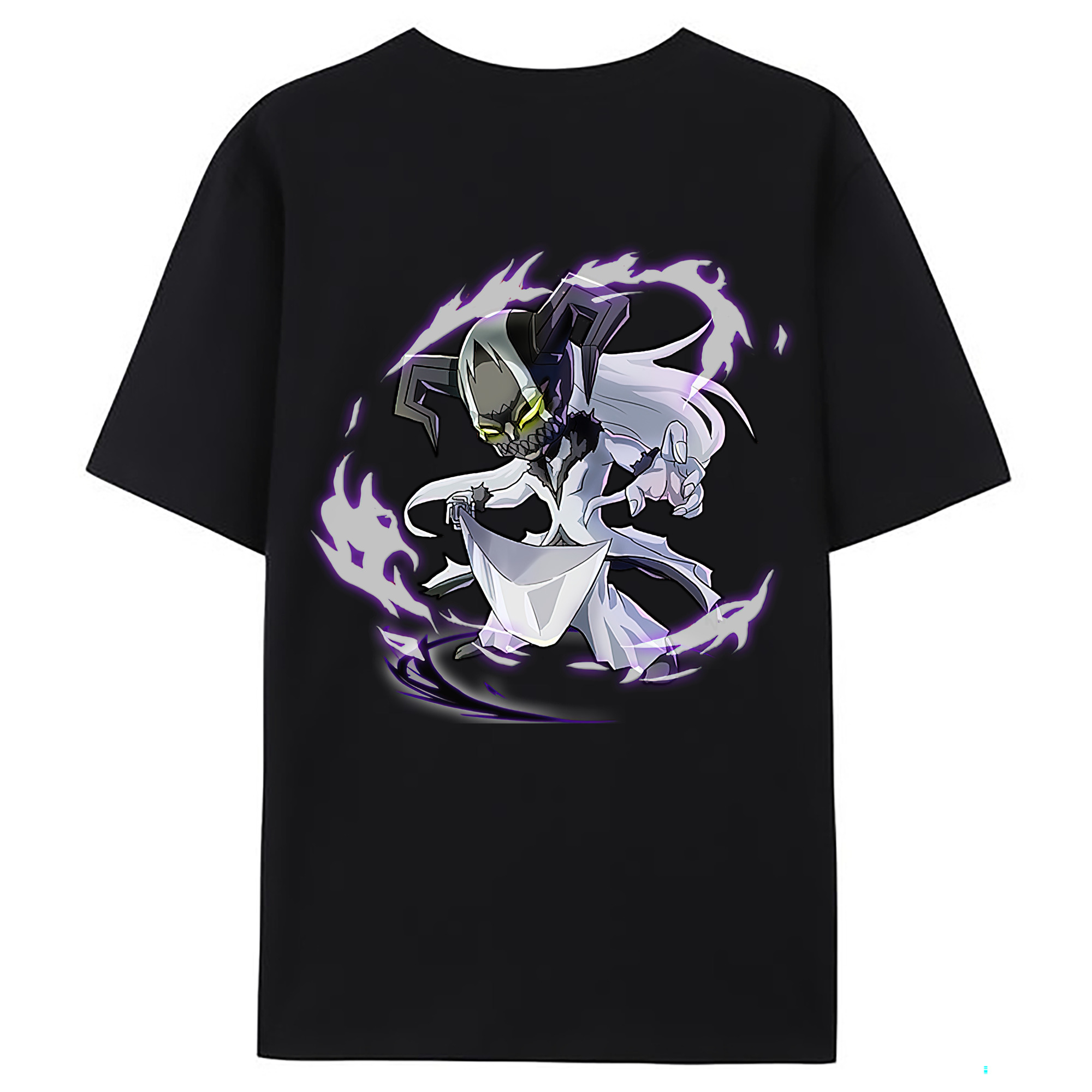 （画像用） ブリーチ 黒崎一護（くろさき いちご）BLEACH Kurosaki Ichigo 綿100％ メンズ半袖Tシャツ（バックプリント） 通気性