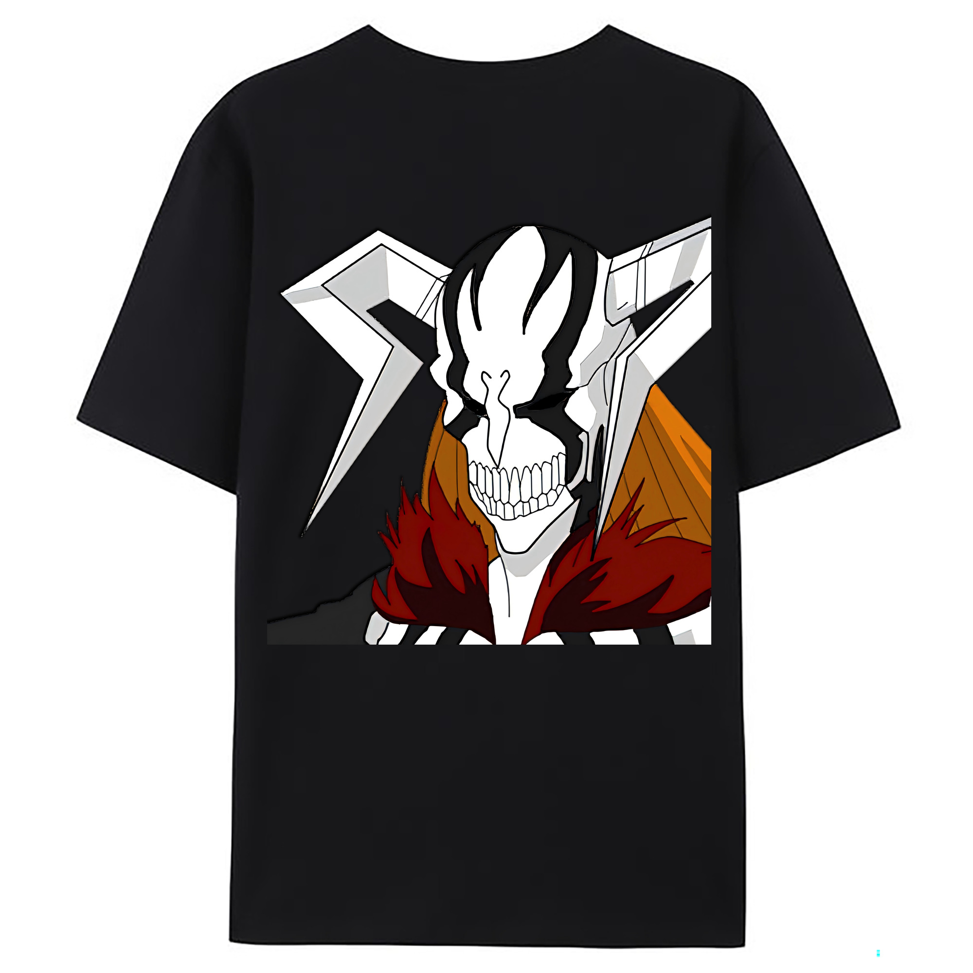 （画像用） ブリーチ 黒崎一護（くろさき いちご）BLEACH Kurosaki Ichigo 綿100％ メンズ半袖Tシャツ（バックプリント） 通気性