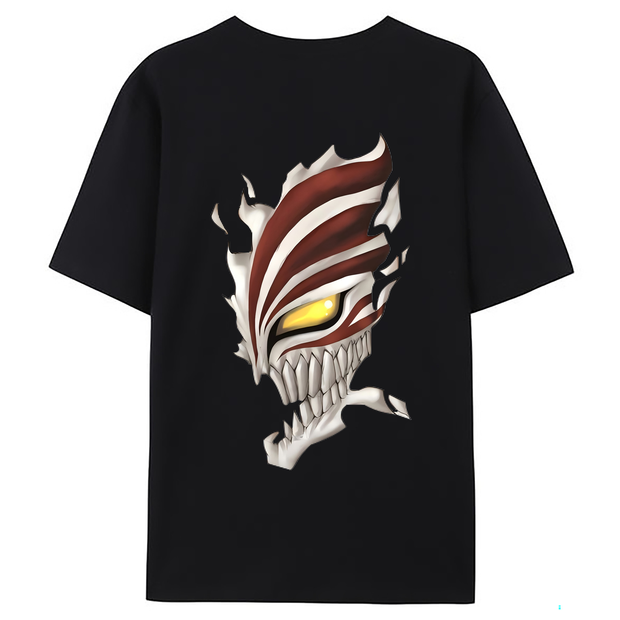 （画像用） ブリーチ 黒崎一護（くろさき いちご）BLEACH Kurosaki Ichigo 綿100％ メンズ半袖Tシャツ（バックプリント） 通気性