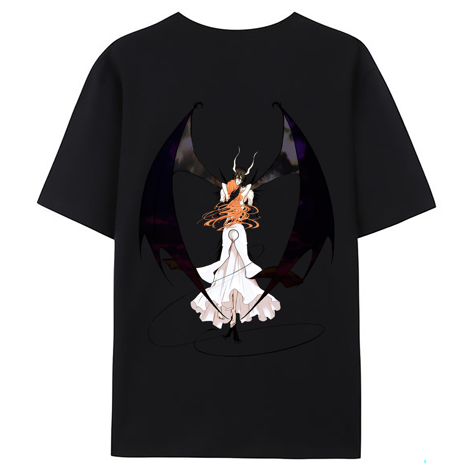 （画像用） ブリーチ ウルキオラ·シファー BLEACH Ulquiorra cifer 綿100％ メンズ半袖Tシャツ（バックプリント） 通気性