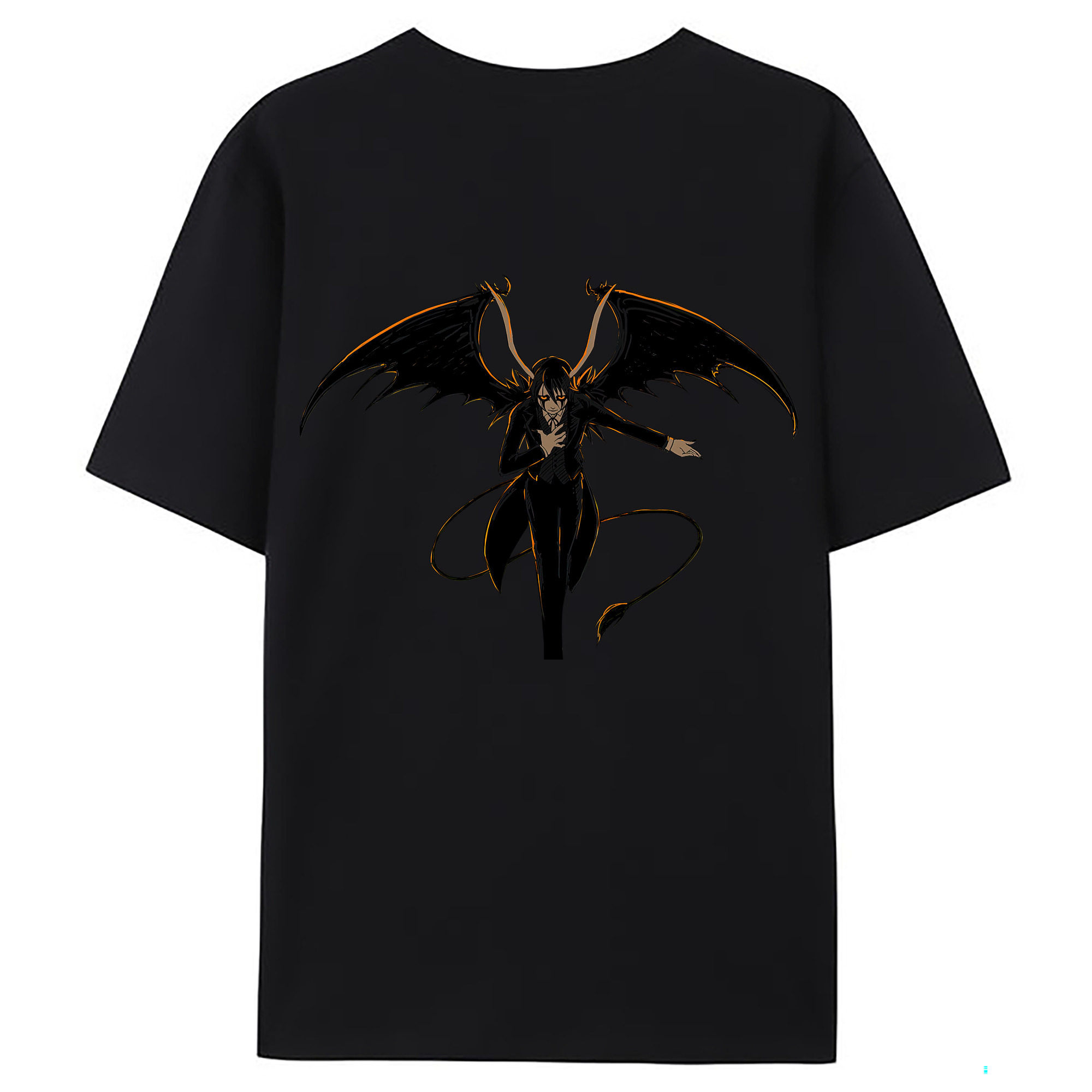 （画像用） ブリーチ ウルキオラ·シファー BLEACH Ulquiorra cifer 綿100％ メンズ半袖Tシャツ（バックプリント） 通気性