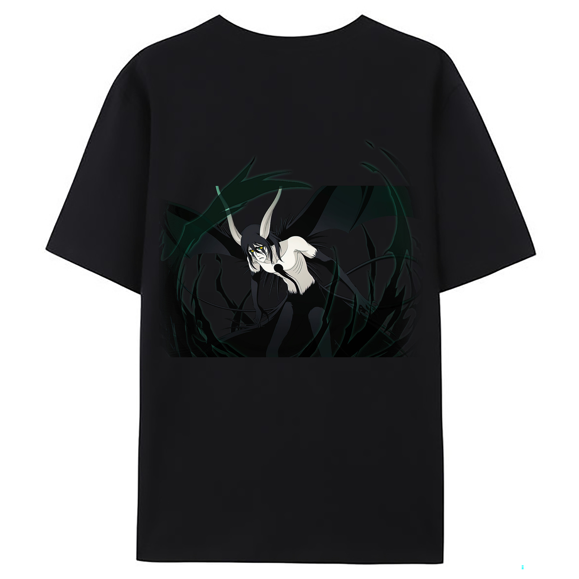 （画像用） ブリーチ ウルキオラ·シファー BLEACH Ulquiorra cifer 綿100％ メンズ半袖Tシャツ（バックプリント） 通気性