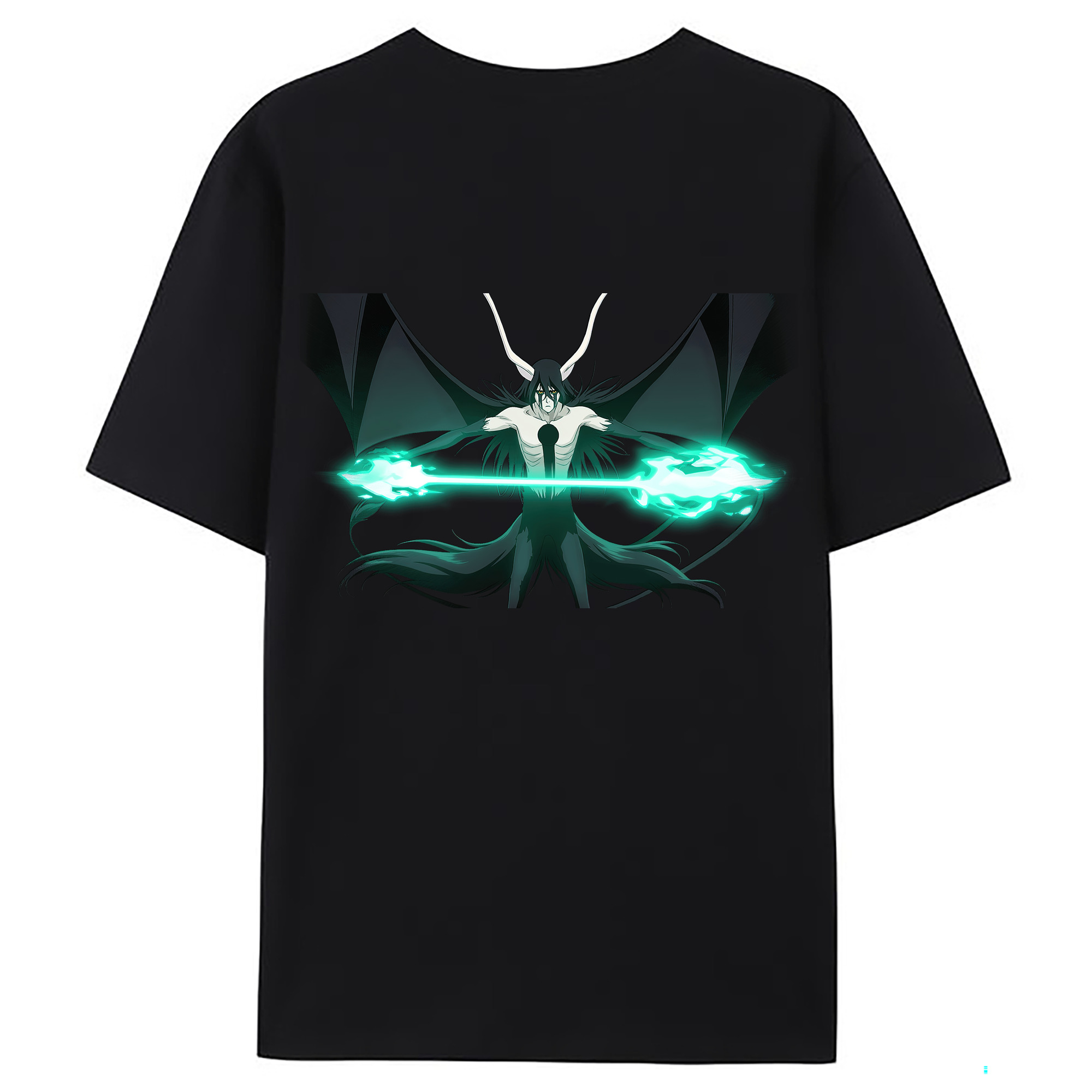 （画像用） ブリーチ ウルキオラ·シファー BLEACH Ulquiorra cifer 綿100％ メンズ半袖Tシャツ（バックプリント） 通気性
