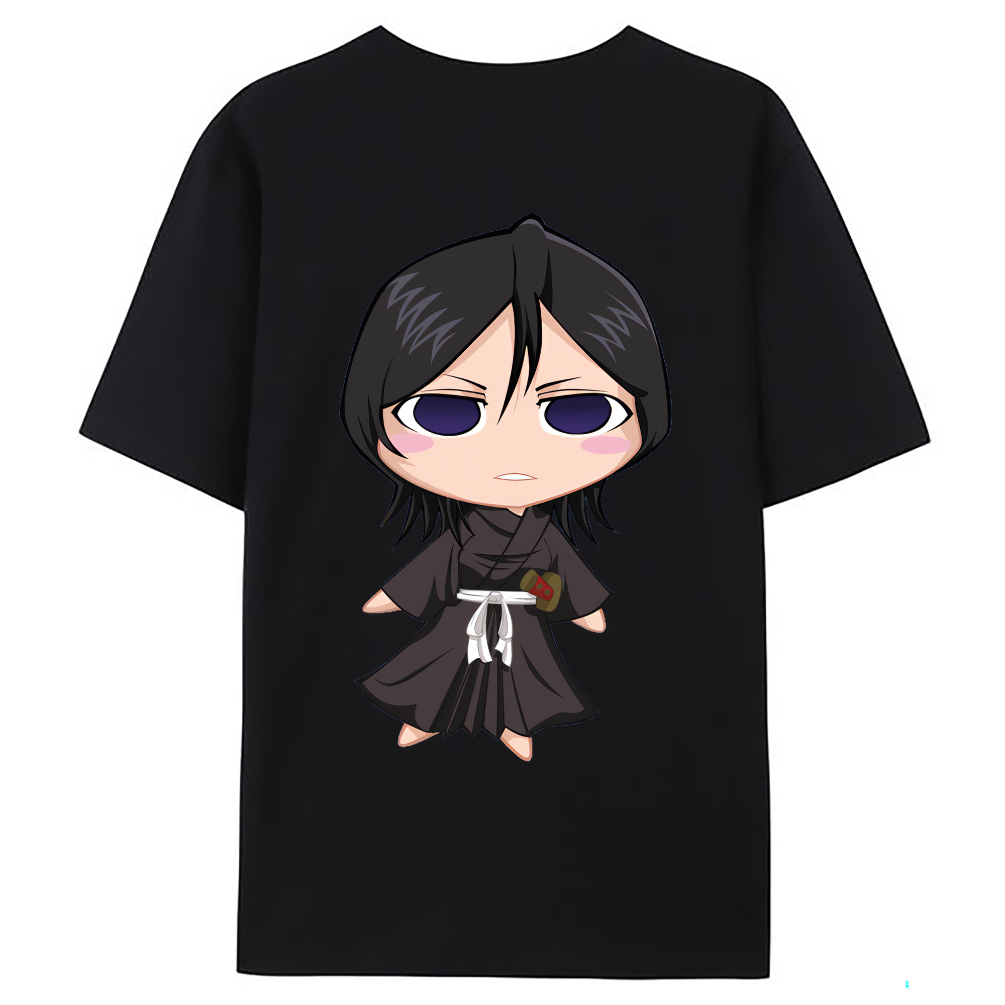 （画像用） ブリーチ 朽木ルキア BLEACH Kuchiki Rukia 綿100％ メンズ半袖Tシャツ（バックプリント） 通気性