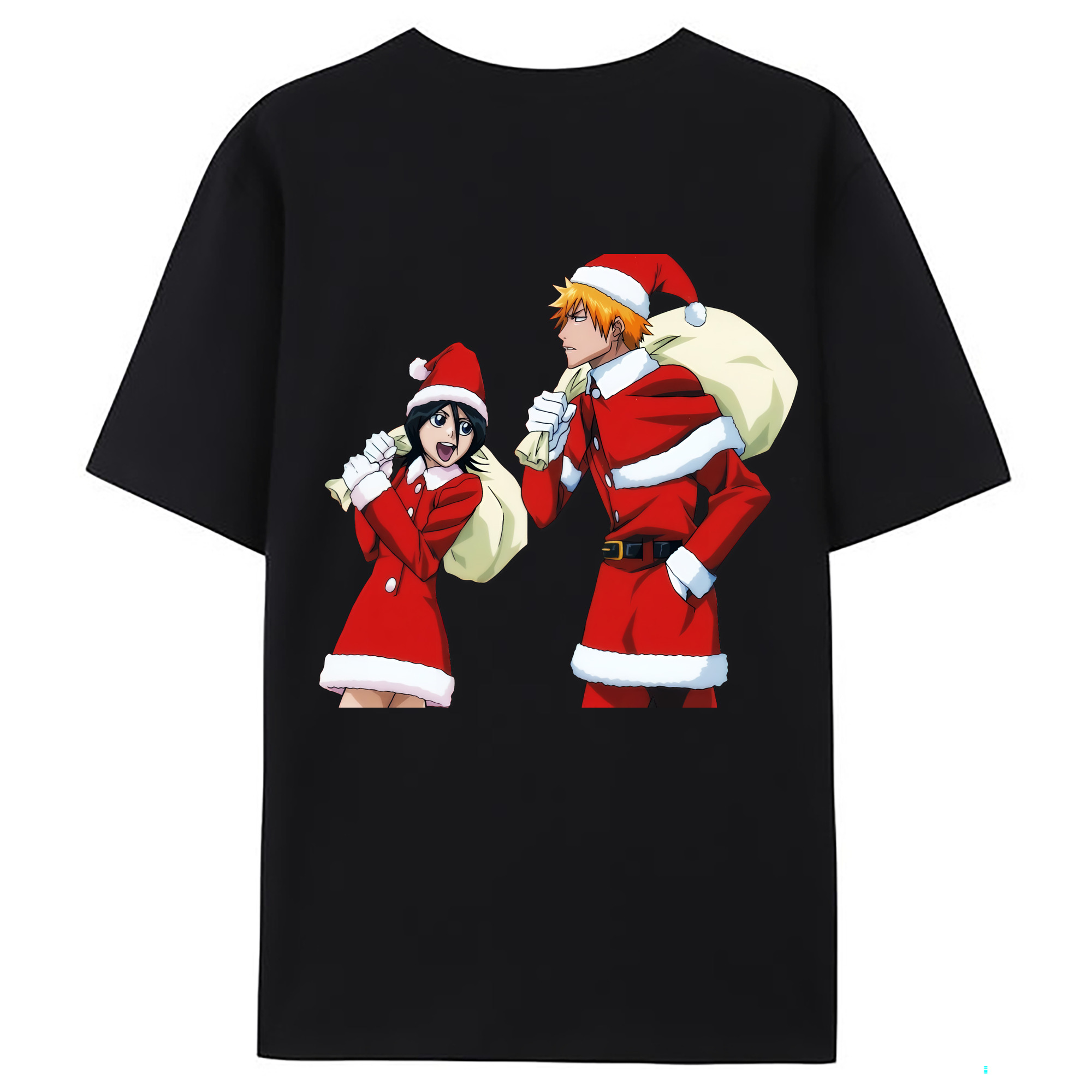 （画像用） ブリーチ 朽木ルキア BLEACH Kuchiki Rukia 綿100％ メンズ半袖Tシャツ（バックプリント） 通気性