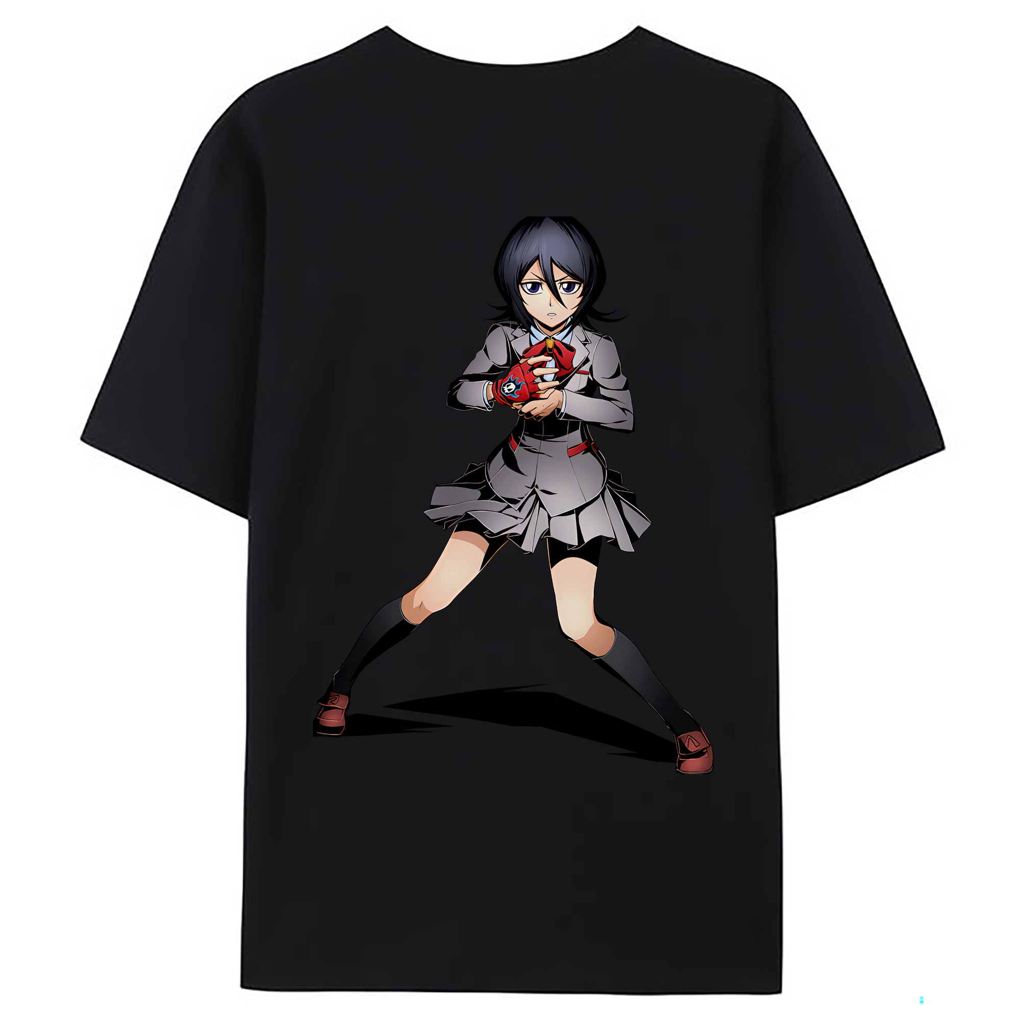 （画像用） ブリーチ 朽木ルキア BLEACH Kuchiki Rukia 綿100％ メンズ半袖Tシャツ（バックプリント） 通気性