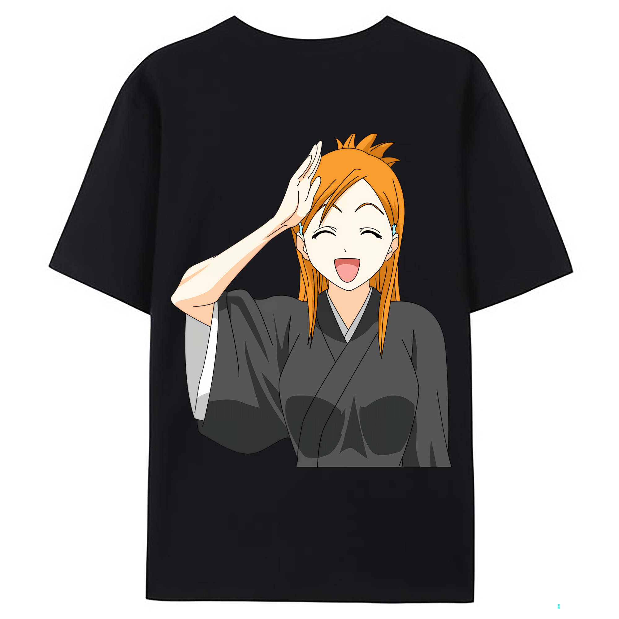 （画像用） ブリーチ 井上織姫（いのうえおりひめ） BLEACH Inoue Orihime 綿100％ メンズ半袖Tシャツ（バックプリント） 通気性