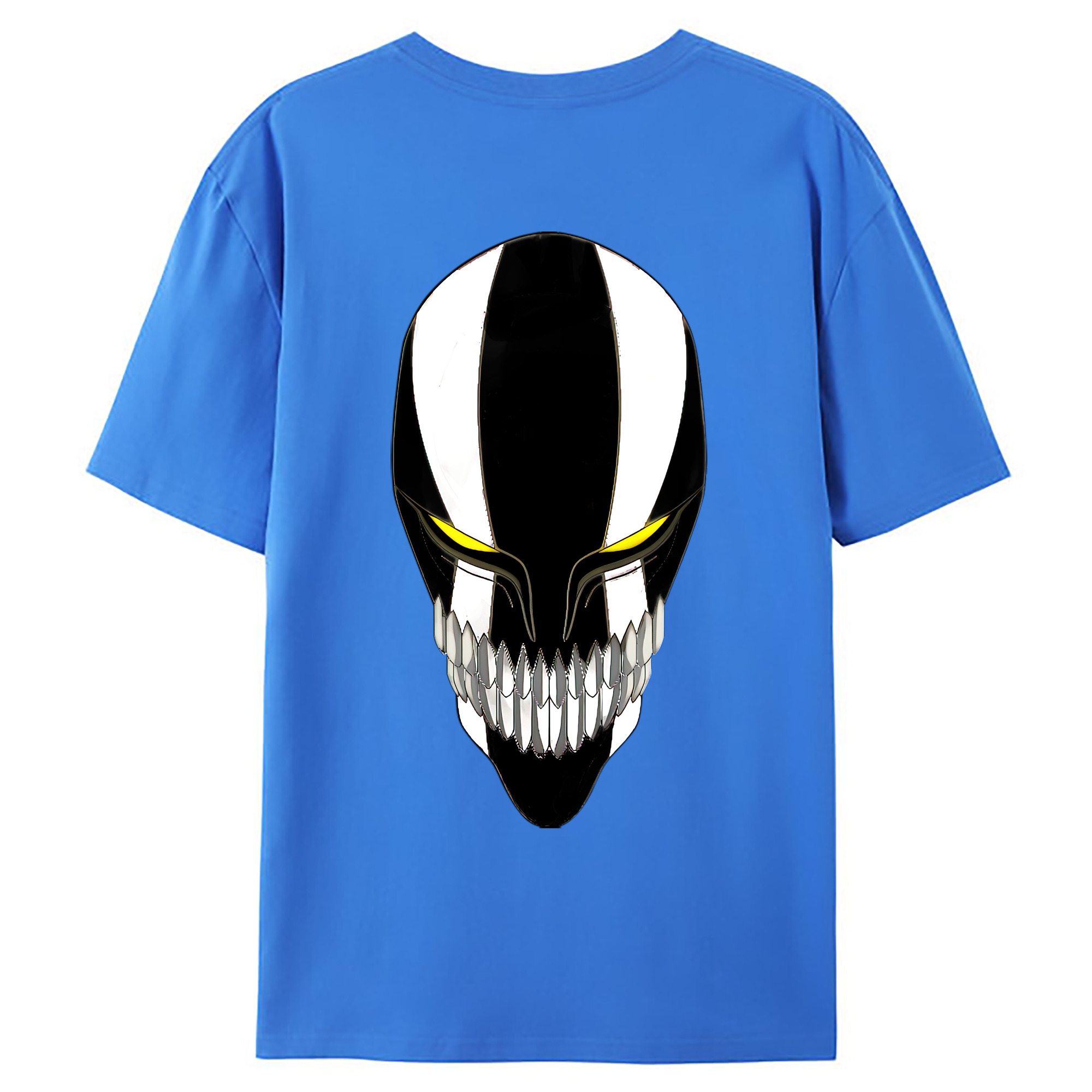 （画像用） ブリーチ 黒崎一護（くろさき いちご）BLEACH Kurosaki Ichigo 綿100％ メンズ半袖Tシャツ（バックプリント） 通気性