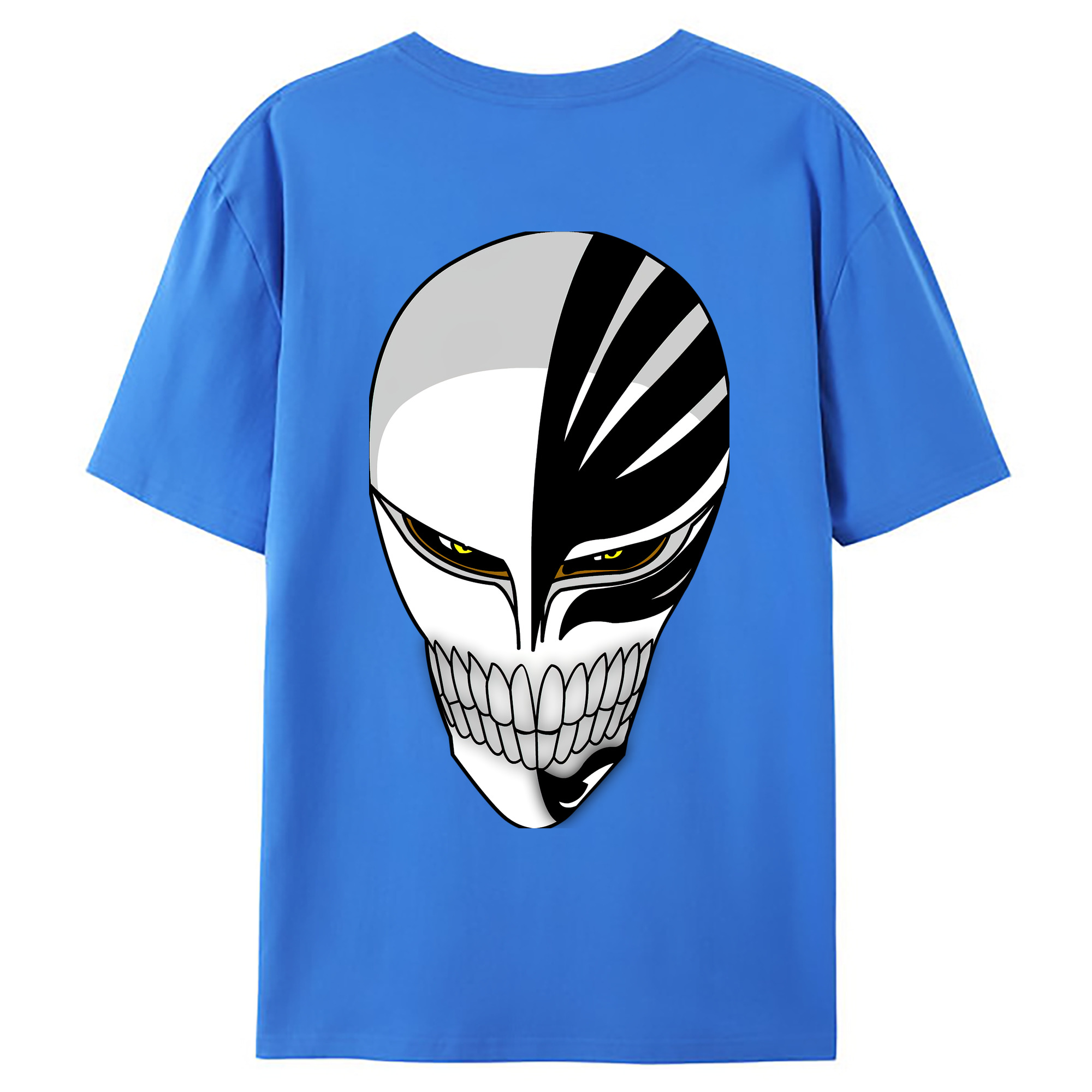 （画像用） ブリーチ 黒崎一護（くろさき いちご）BLEACH Kurosaki Ichigo 綿100％ メンズ半袖Tシャツ（バックプリント） 通気性