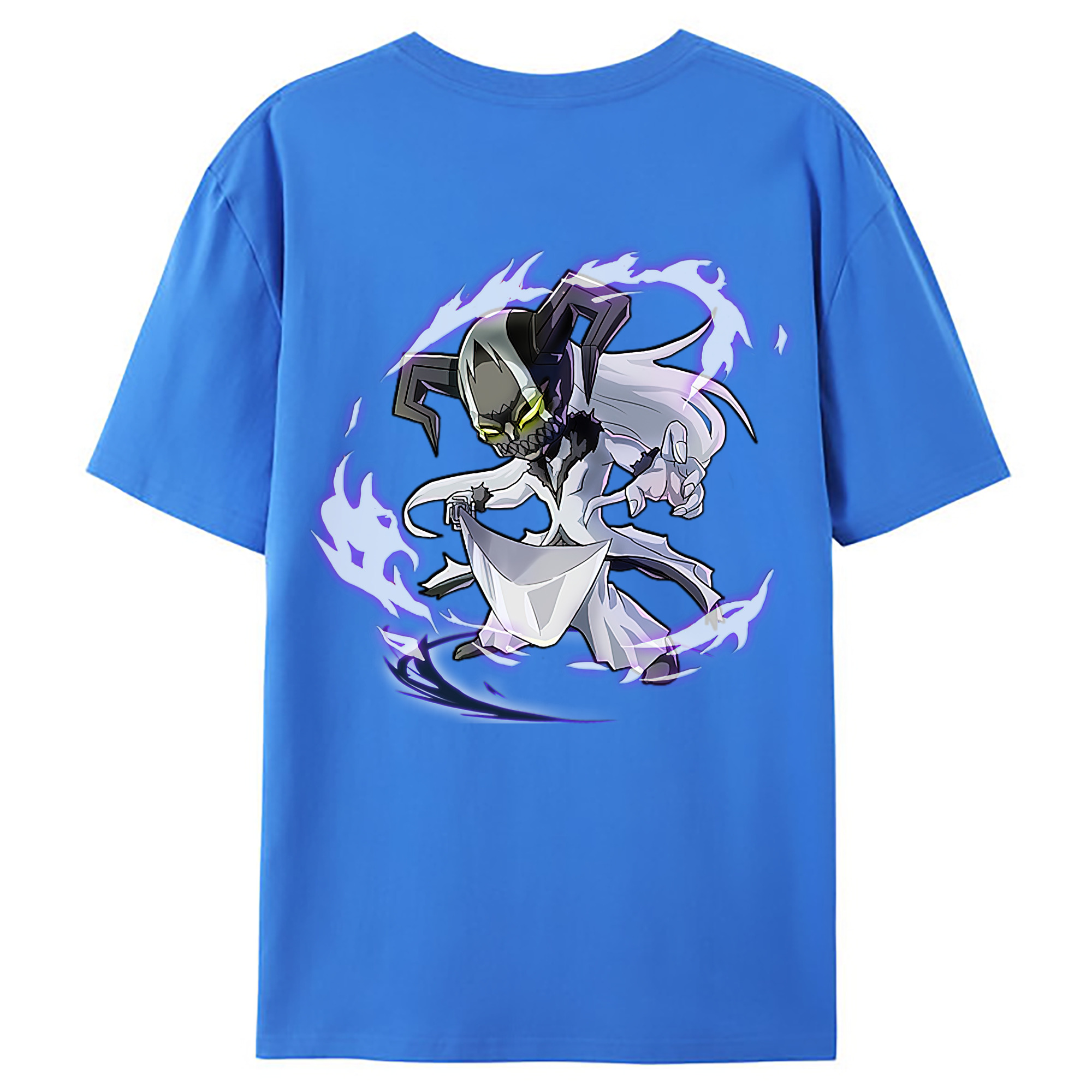 （画像用） ブリーチ 黒崎一護（くろさき いちご）BLEACH Kurosaki Ichigo 綿100％ メンズ半袖Tシャツ（バックプリント） 通気性