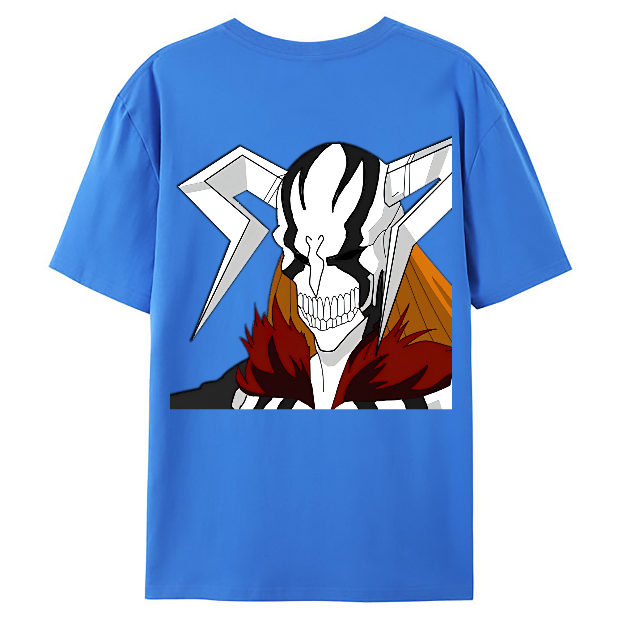（画像用） ブリーチ 黒崎一護（くろさき いちご）BLEACH Kurosaki Ichigo 綿100％ メンズ半袖Tシャツ（バックプリント） 通気性