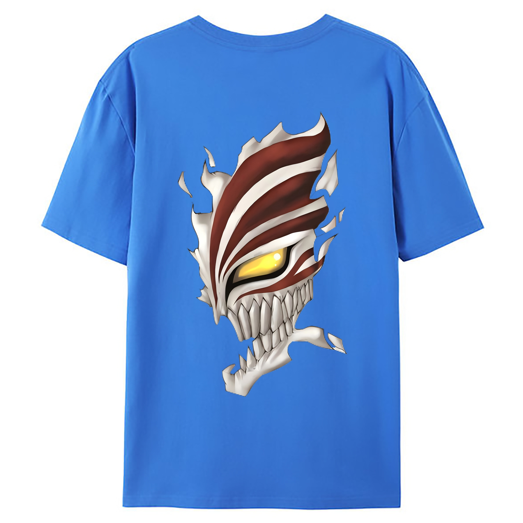 （画像用） ブリーチ 黒崎一護（くろさき いちご）BLEACH Kurosaki Ichigo 綿100％ メンズ半袖Tシャツ（バックプリント） 通気性