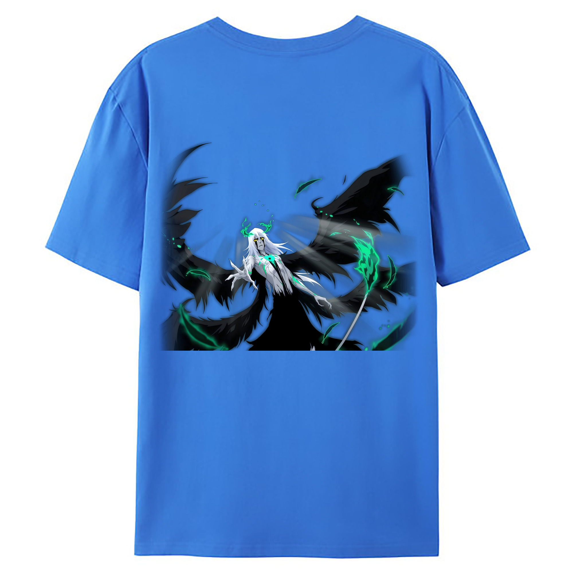（画像用） ブリーチ ウルキオラ·シファー BLEACH Ulquiorra cifer 綿100％ メンズ半袖Tシャツ（バックプリント） 通気性