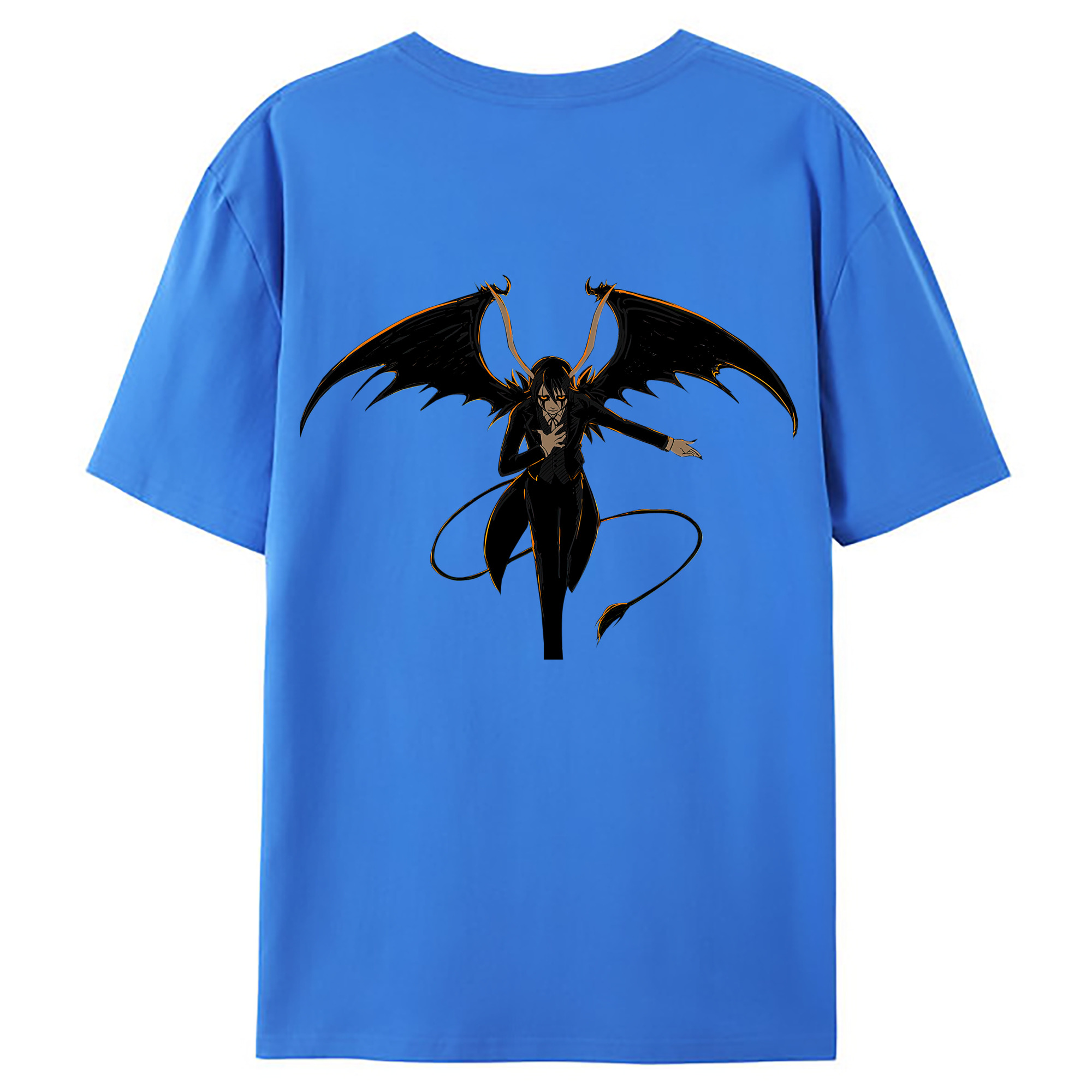 （画像用） ブリーチ ウルキオラ·シファー BLEACH Ulquiorra cifer 綿100％ メンズ半袖Tシャツ（バックプリント） 通気性