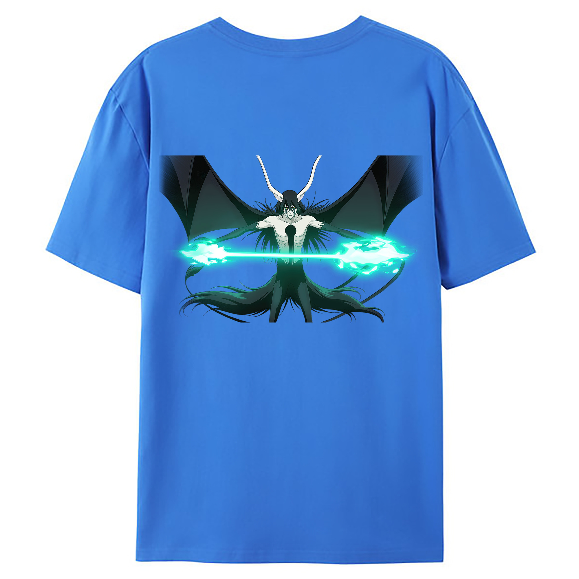 （画像用） ブリーチ ウルキオラ·シファー BLEACH Ulquiorra cifer 綿100％ メンズ半袖Tシャツ（バックプリント） 通気性