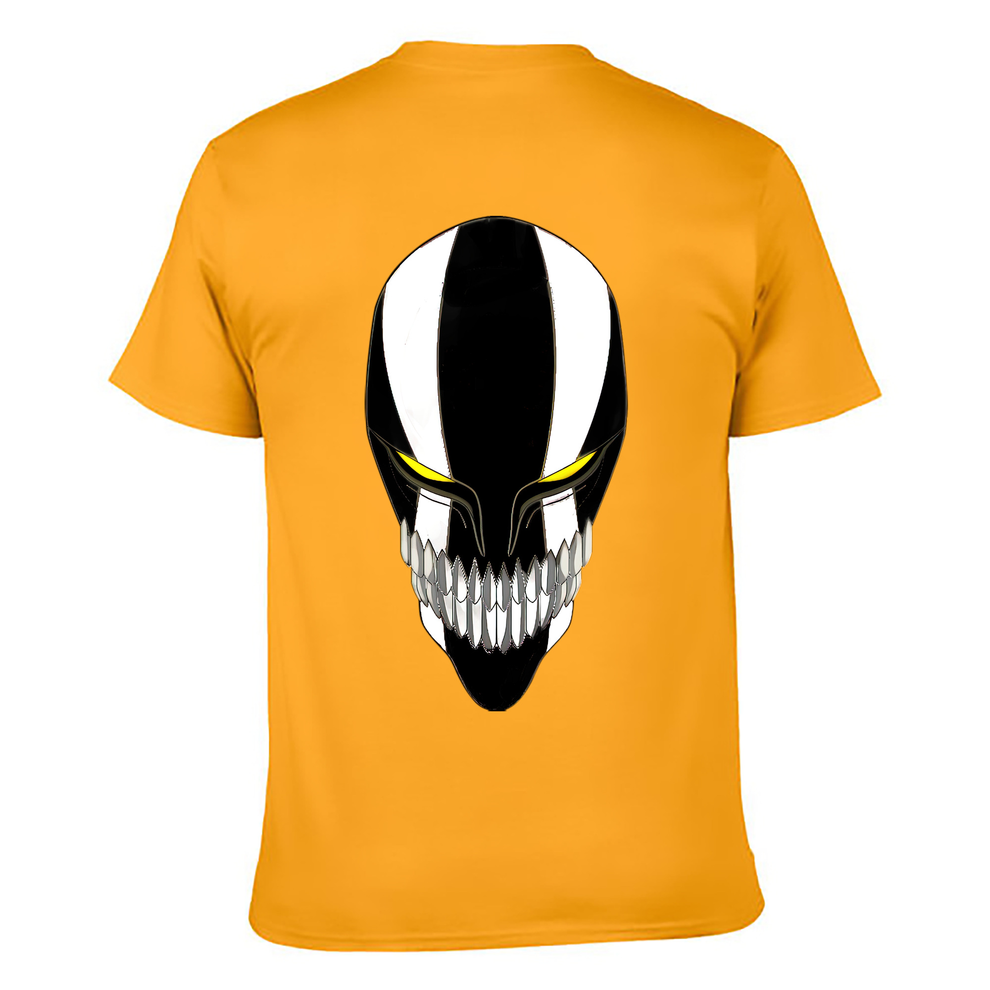 （画像用） ブリーチ 黒崎一護（くろさき いちご）BLEACH Kurosaki Ichigo 綿100％ メンズ半袖Tシャツ（バックプリント） 通気性