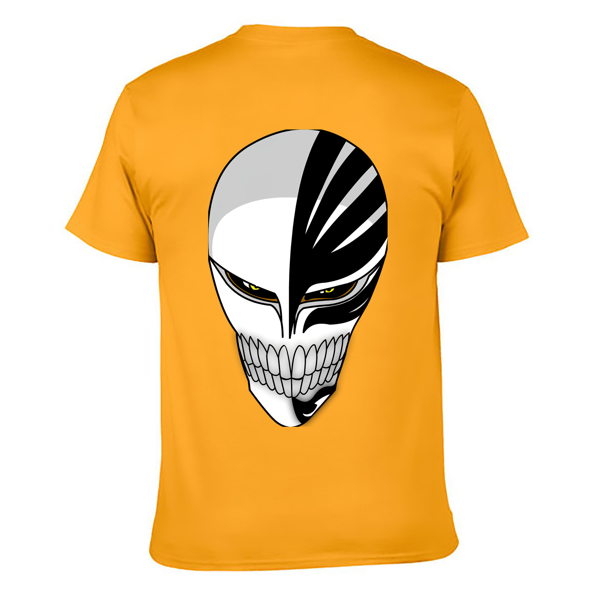 （画像用） ブリーチ 黒崎一護（くろさき いちご）BLEACH Kurosaki Ichigo 綿100％ メンズ半袖Tシャツ（バックプリント） 通気性