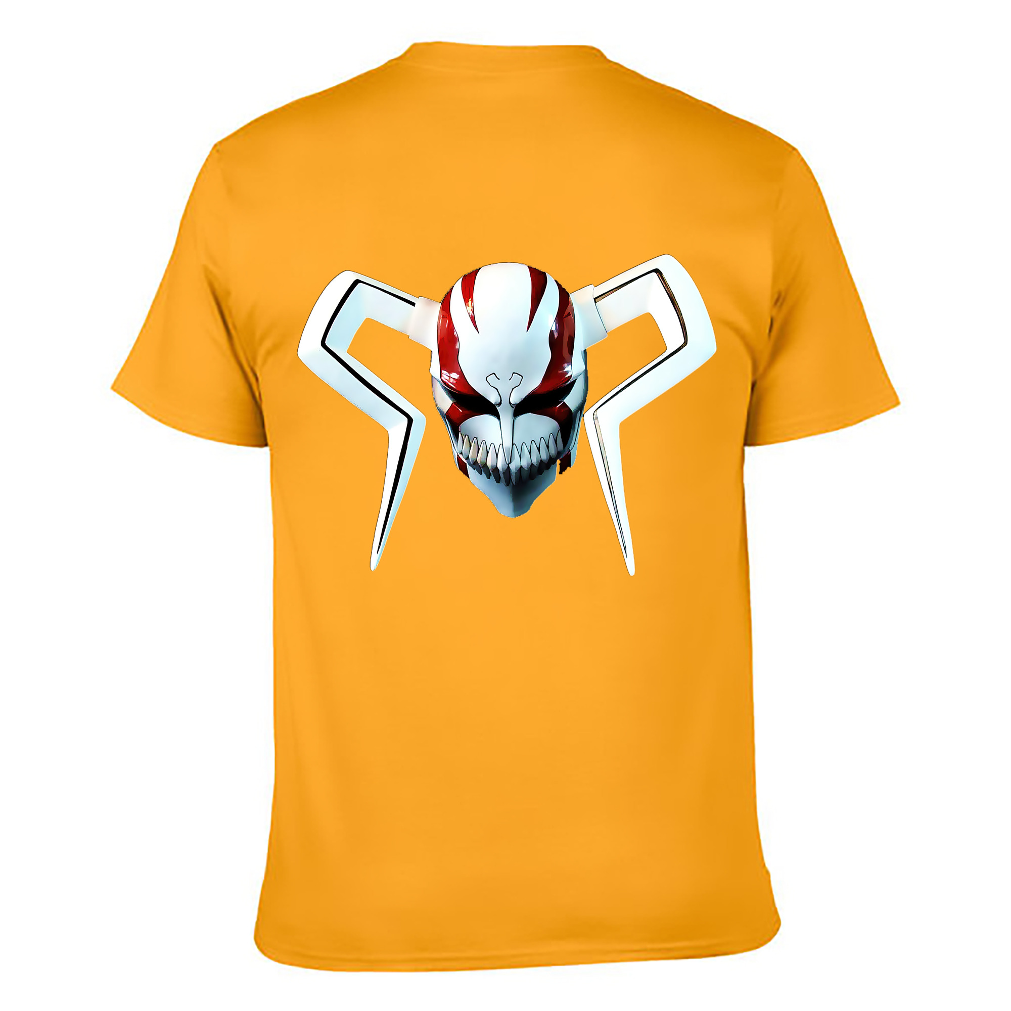 （画像用） ブリーチ 黒崎一護（くろさき いちご）BLEACH Kurosaki Ichigo 綿100％ メンズ半袖Tシャツ（バックプリント） 通気性