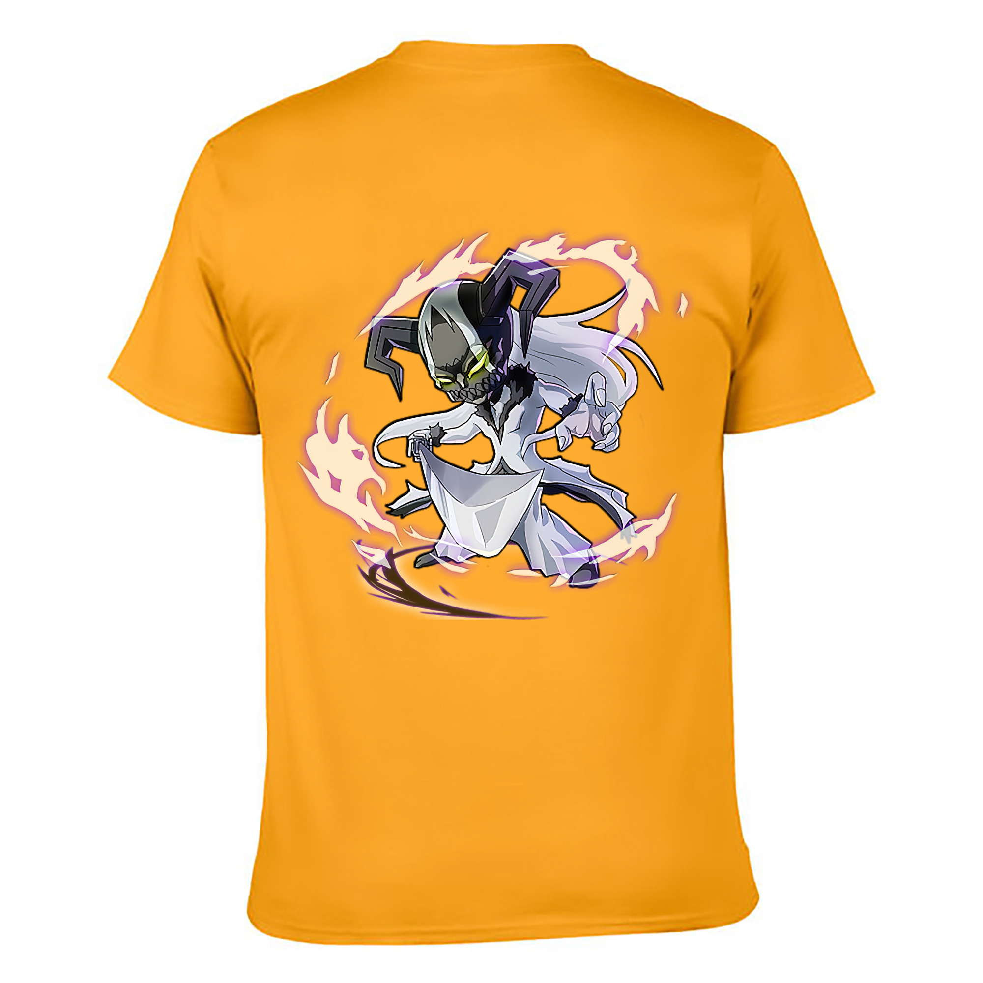 （画像用） ブリーチ 黒崎一護（くろさき いちご）BLEACH Kurosaki Ichigo 綿100％ メンズ半袖Tシャツ（バックプリント） 通気性