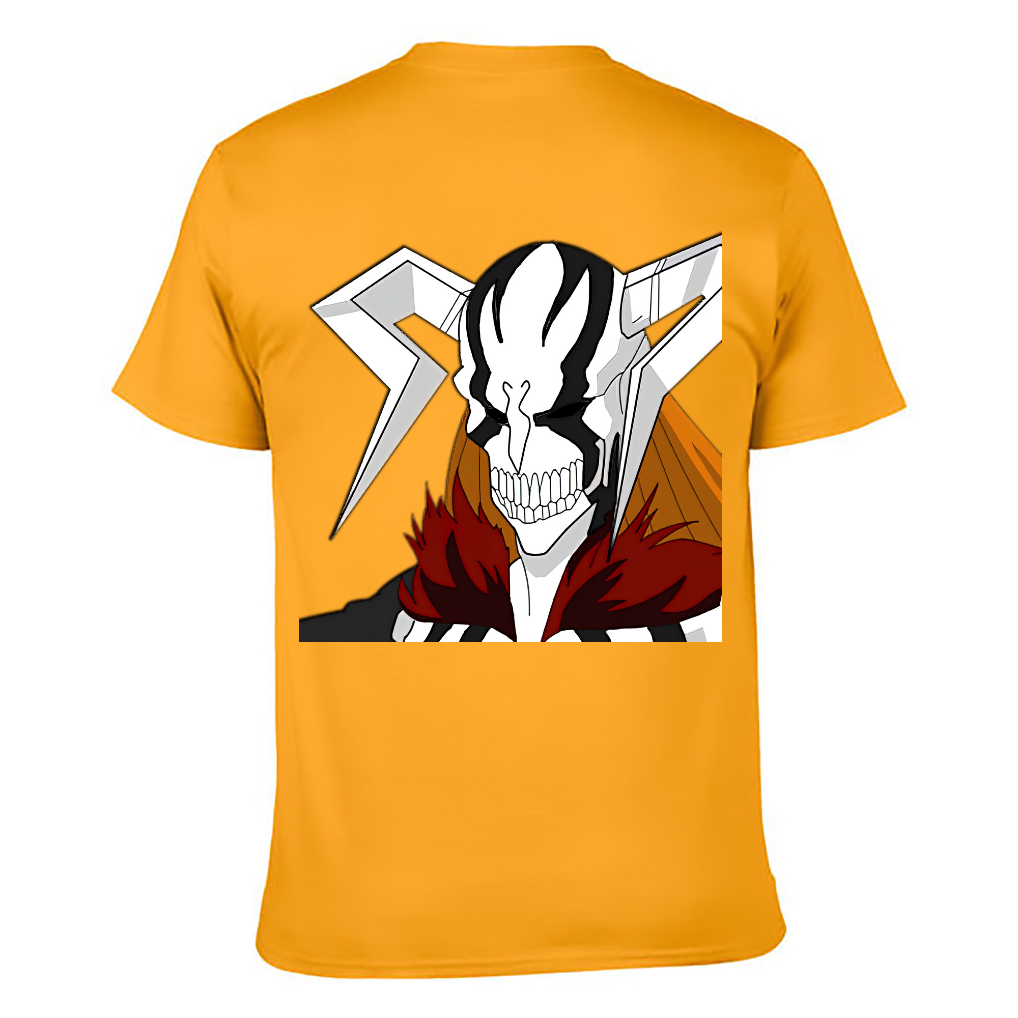 （画像用） ブリーチ 黒崎一護（くろさき いちご）BLEACH Kurosaki Ichigo 綿100％ メンズ半袖Tシャツ（バックプリント） 通気性