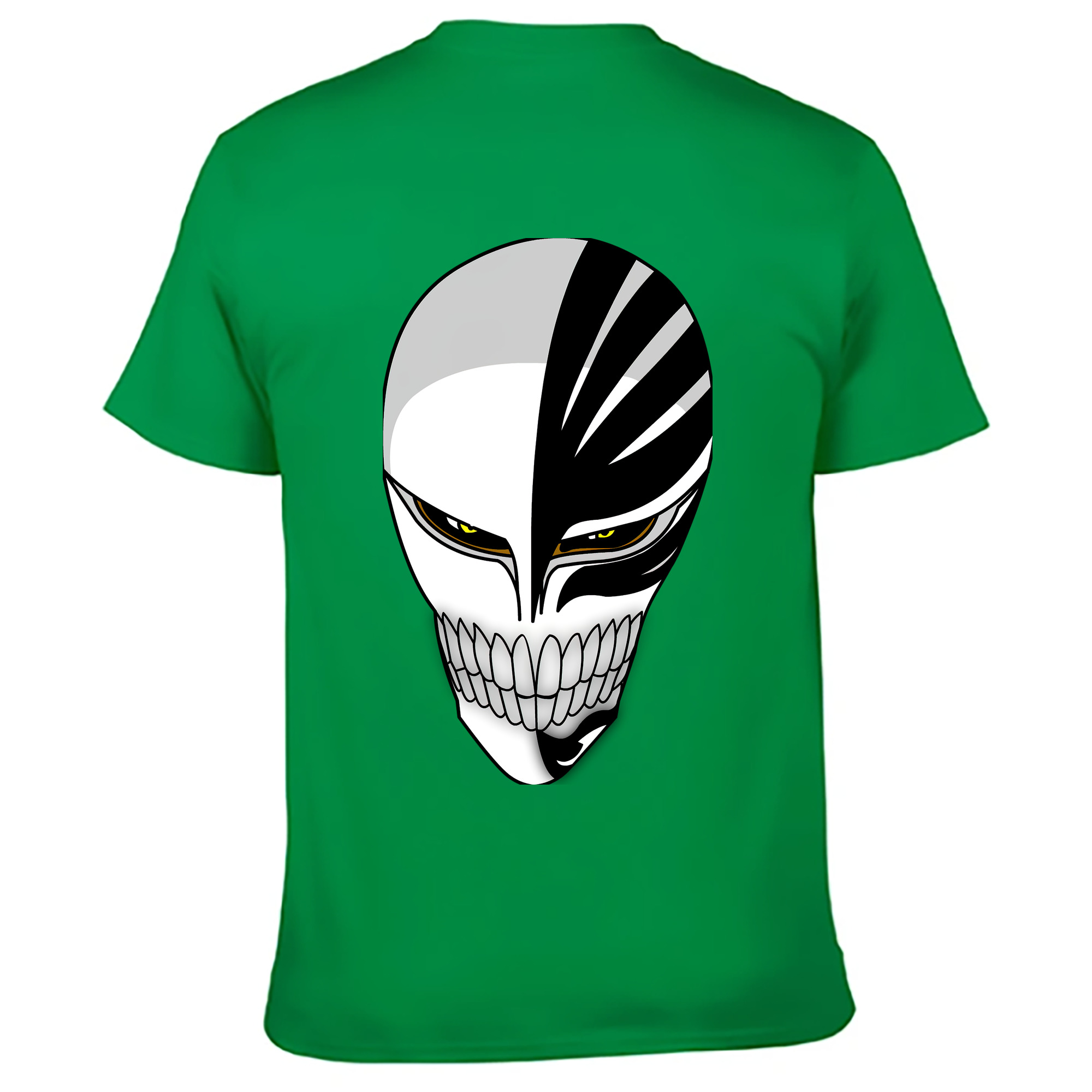 （画像用） ブリーチ 黒崎一護（くろさき いちご）BLEACH Kurosaki Ichigo 綿100％ メンズ半袖Tシャツ（バックプリント） 通気性