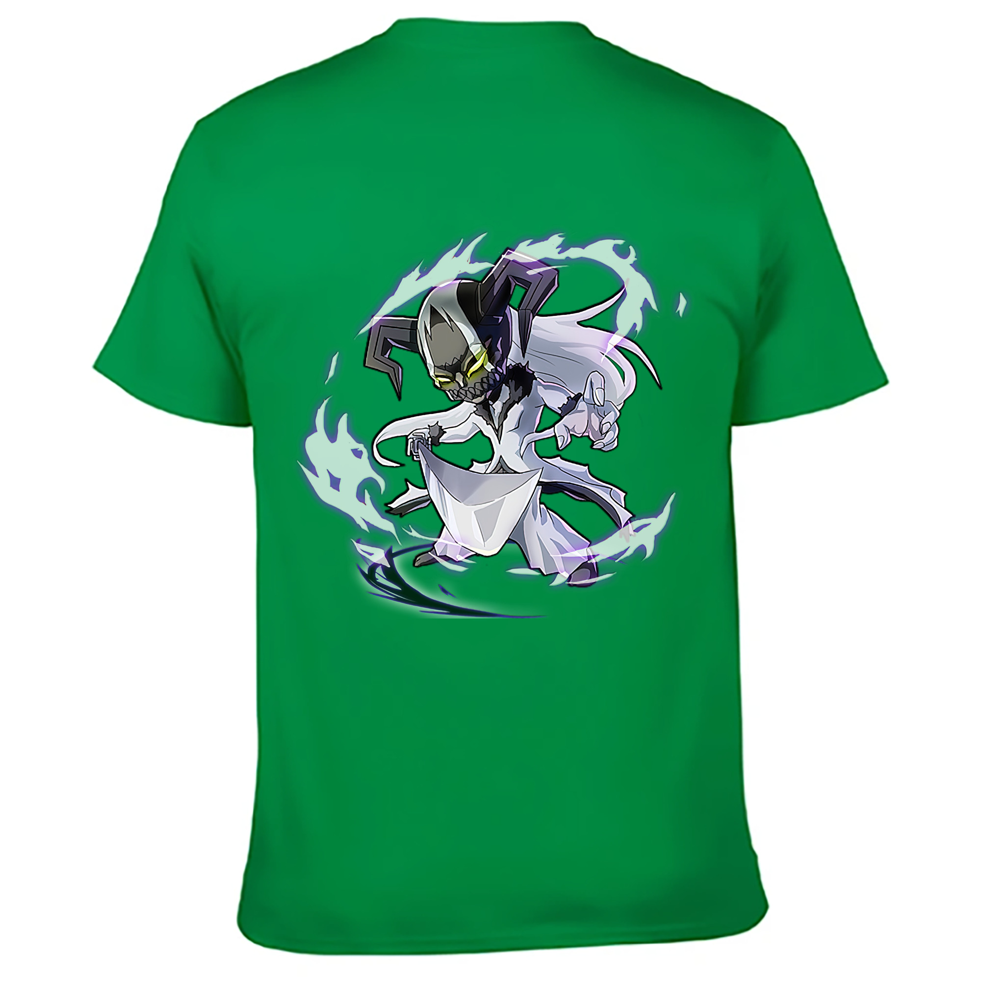 （画像用） ブリーチ 黒崎一護（くろさき いちご）BLEACH Kurosaki Ichigo 綿100％ メンズ半袖Tシャツ（バックプリント） 通気性