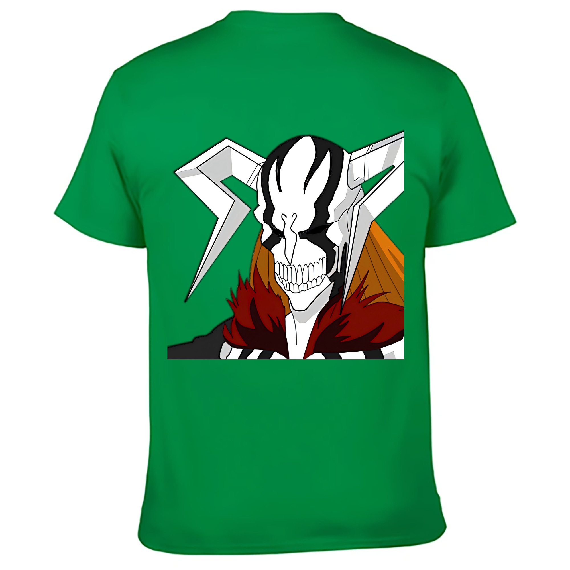 （画像用） ブリーチ 黒崎一護（くろさき いちご）BLEACH Kurosaki Ichigo 綿100％ メンズ半袖Tシャツ（バックプリント） 通気性
