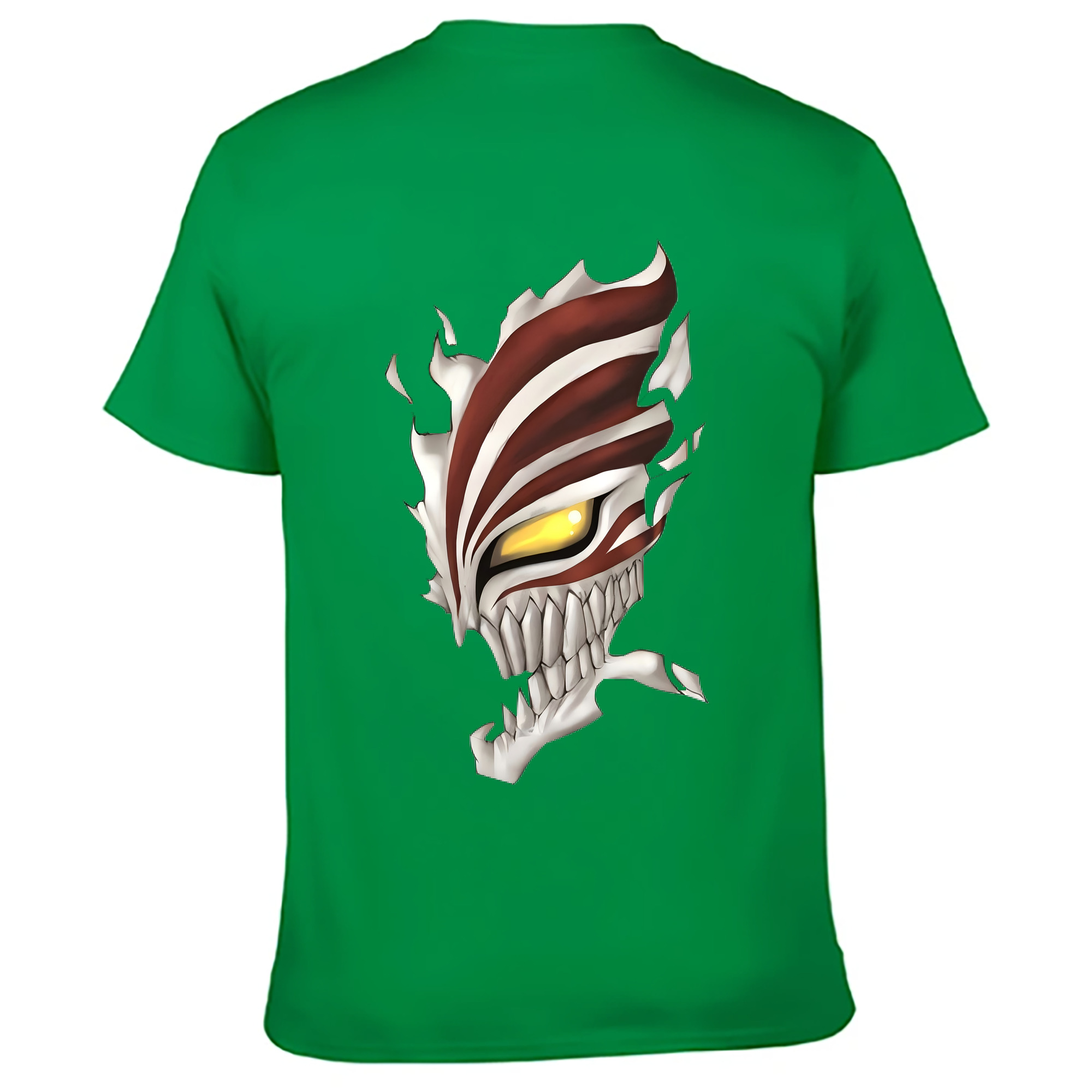 （画像用） ブリーチ 黒崎一護（くろさき いちご）BLEACH Kurosaki Ichigo 綿100％ メンズ半袖Tシャツ（バックプリント） 通気性