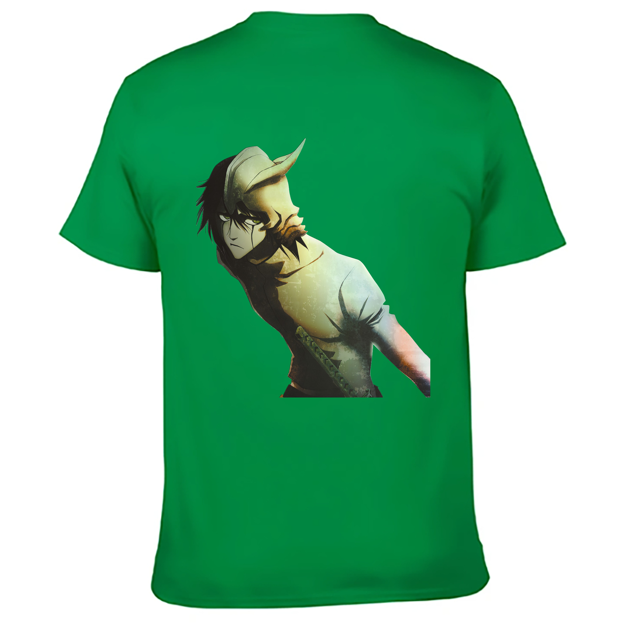 （画像用） ブリーチ ウルキオラ·シファー BLEACH Ulquiorra cifer 綿100％ メンズ半袖Tシャツ（バックプリント） 通気性