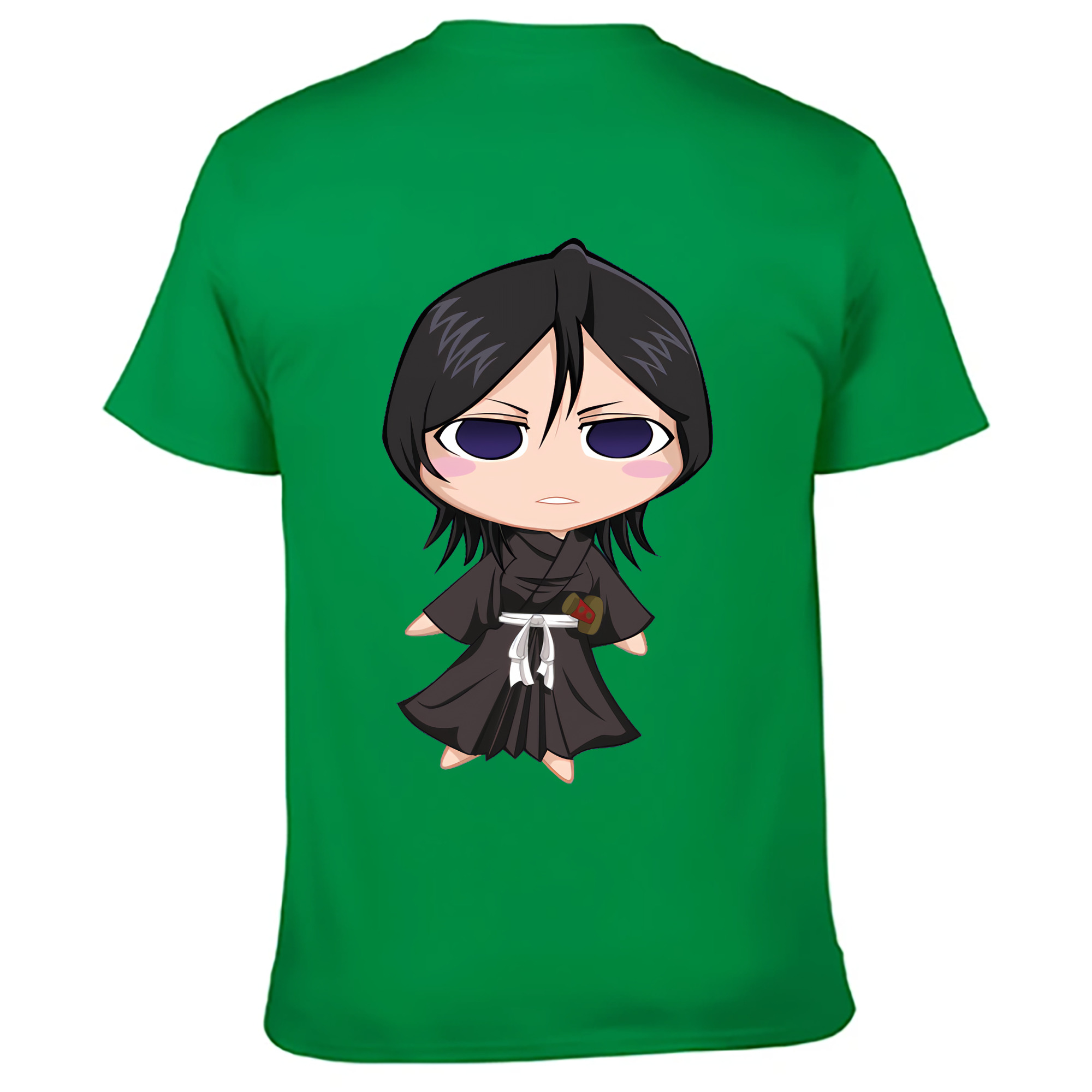 （画像用） ブリーチ 朽木ルキア BLEACH Kuchiki Rukia 綿100％ メンズ半袖Tシャツ（バックプリント） 通気性