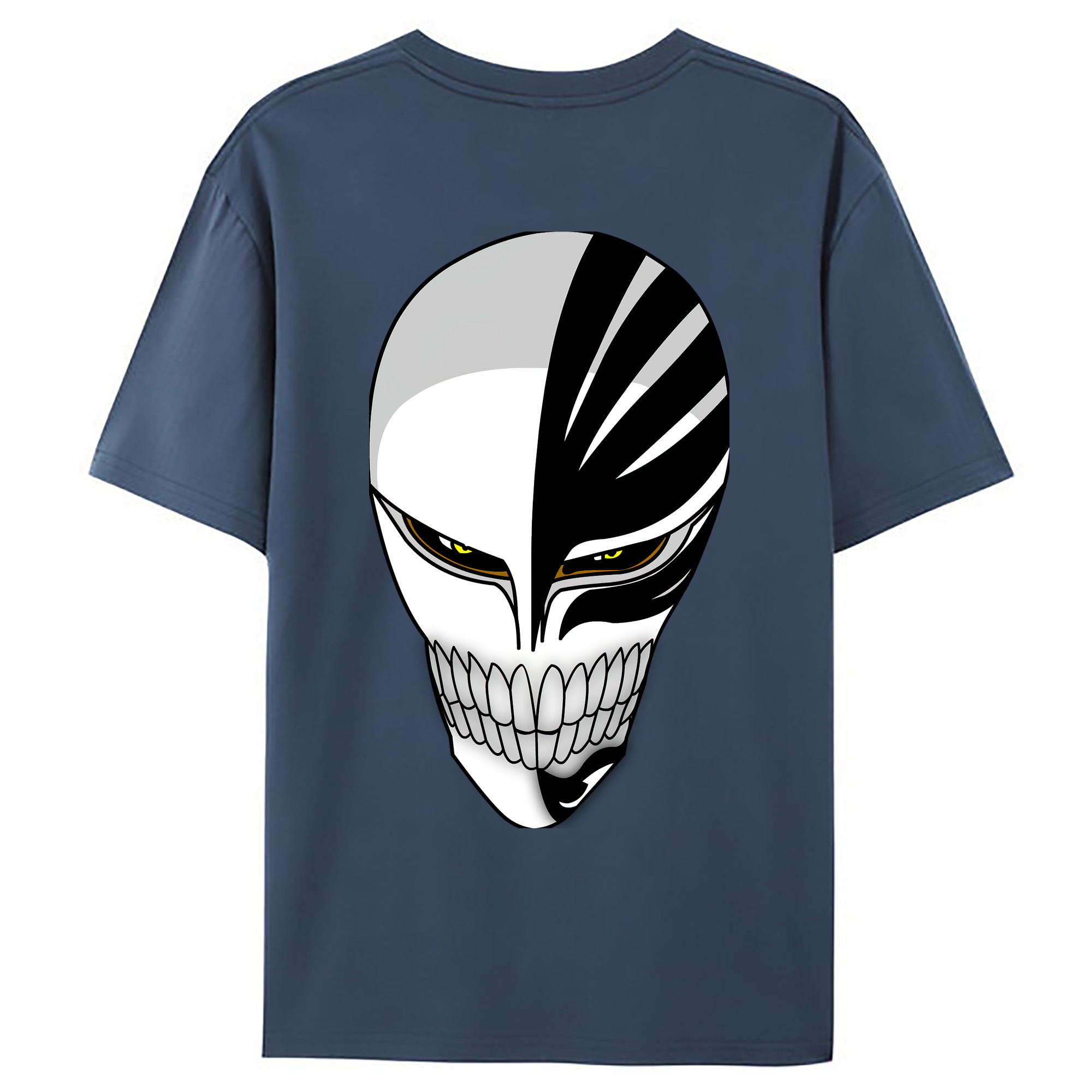 （画像用） ブリーチ 黒崎一護（くろさき いちご）BLEACH Kurosaki Ichigo 綿100％ メンズ半袖Tシャツ（バックプリント） 通気性