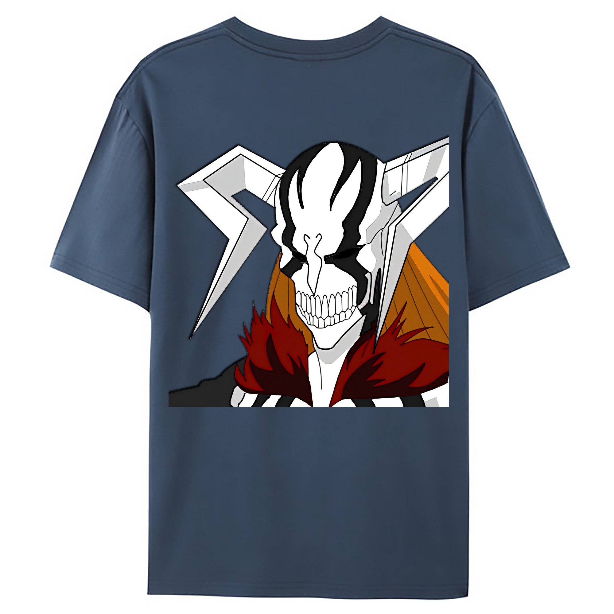 （画像用） ブリーチ 黒崎一護（くろさき いちご）BLEACH Kurosaki Ichigo 綿100％ メンズ半袖Tシャツ（バックプリント） 通気性